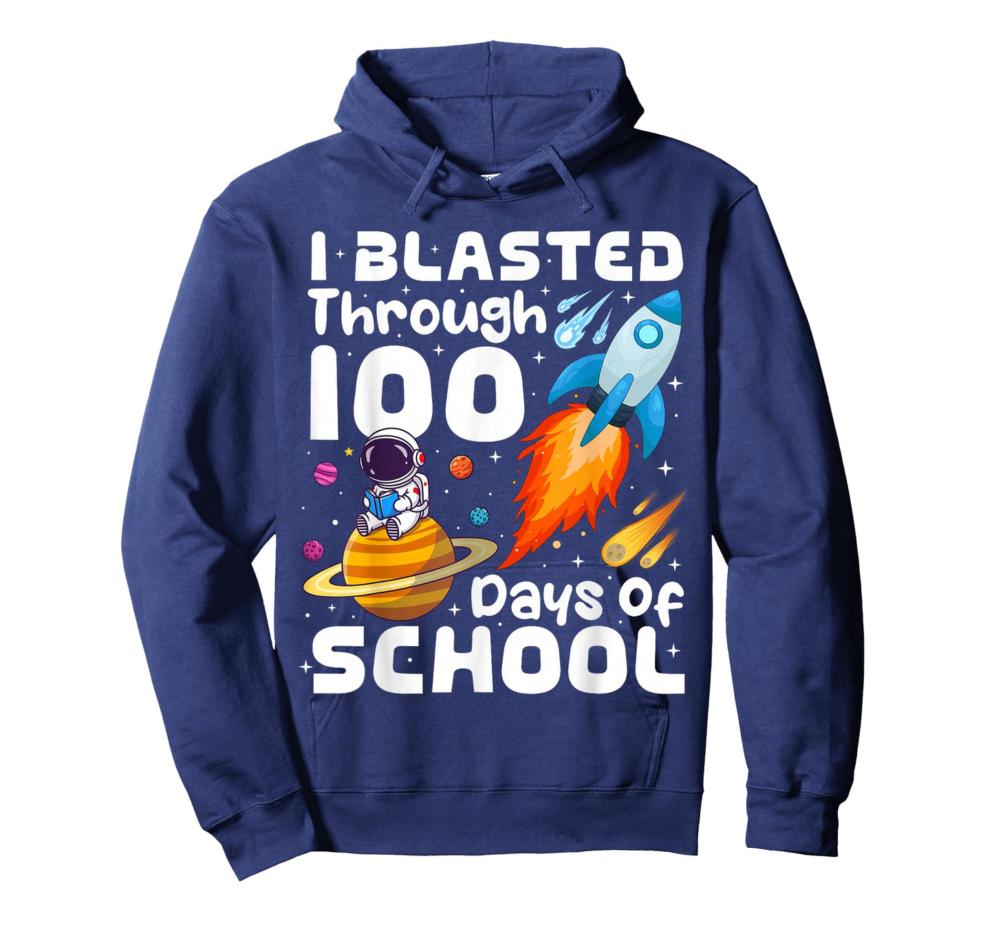 I Blasted Through 100 Days of School Teacher Kids 100th Day T-Shirt