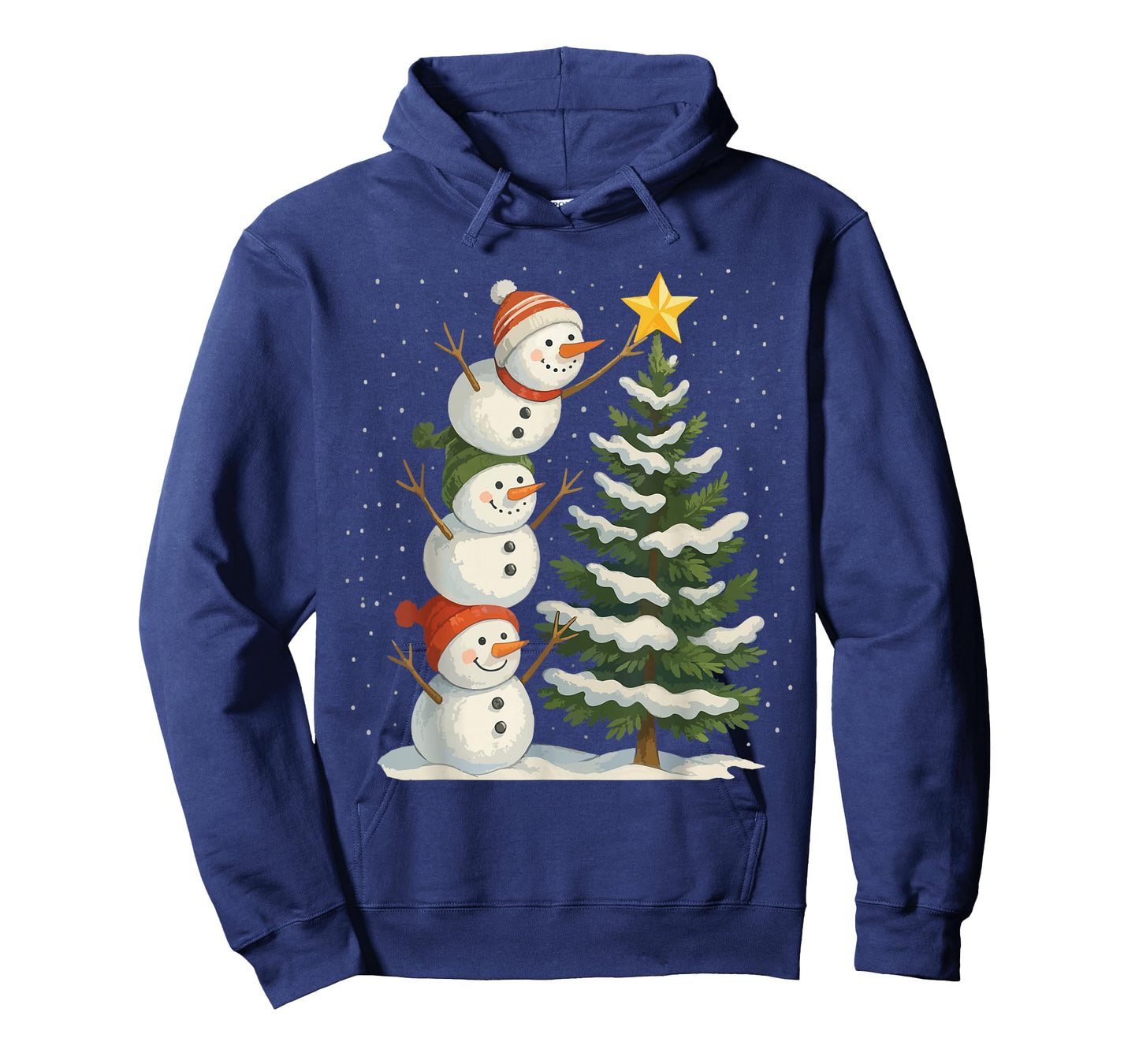 Funny Christmas Snowman Topper Tree Holiday Family Women Men T-Shirt