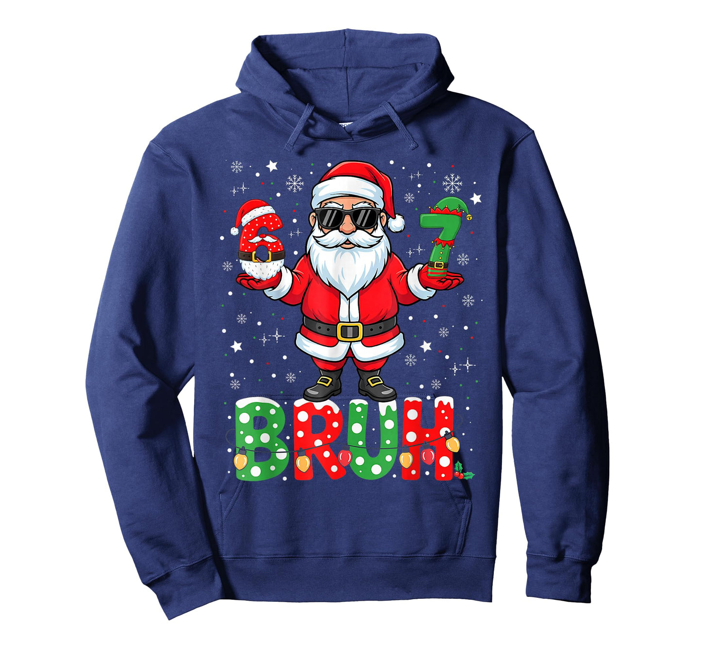 Bruh 67 Six Seven 6 7 Meme Christmas Funny Boy Girl Kids T-Shirt