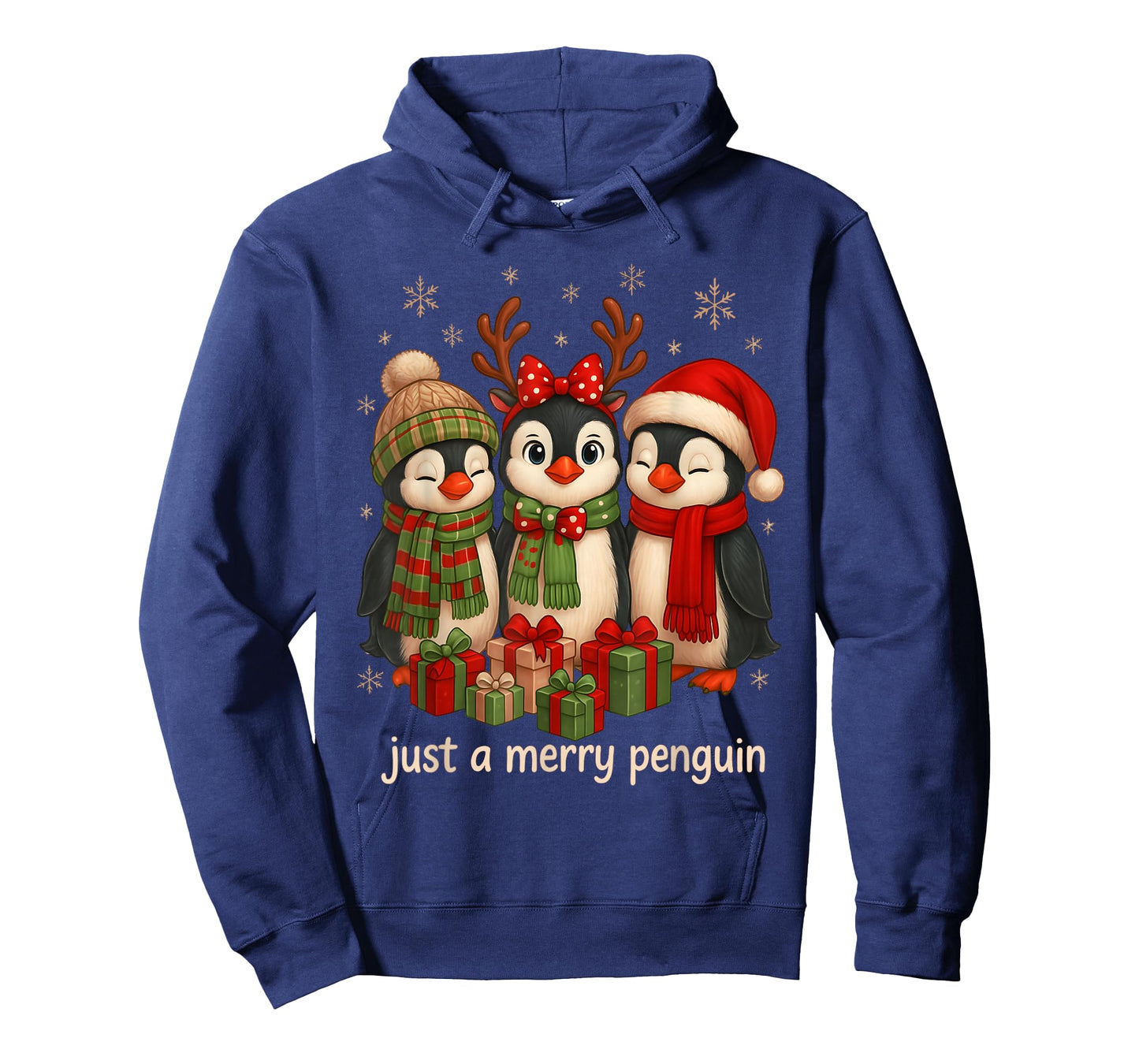 Cute Penguin Christmas Just A Merry Penguin Xmas Holiday T-Shirt