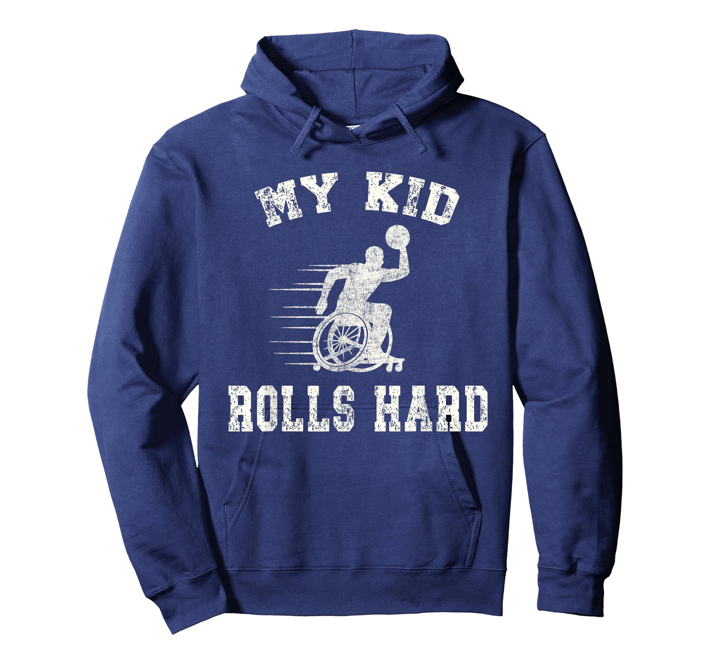 Wheelchair Basketball Player Parent My Kid Rolls Hard T-Shirt
