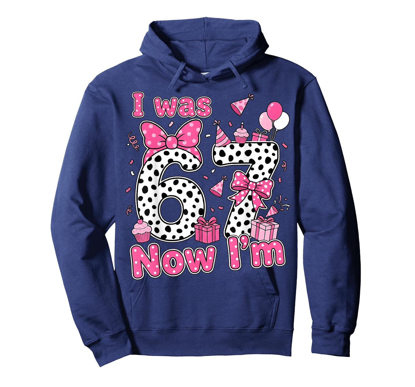 I was 6 Now I'm 7 Cute Birthday Girl Gifts for Girls Kids T-Shirt