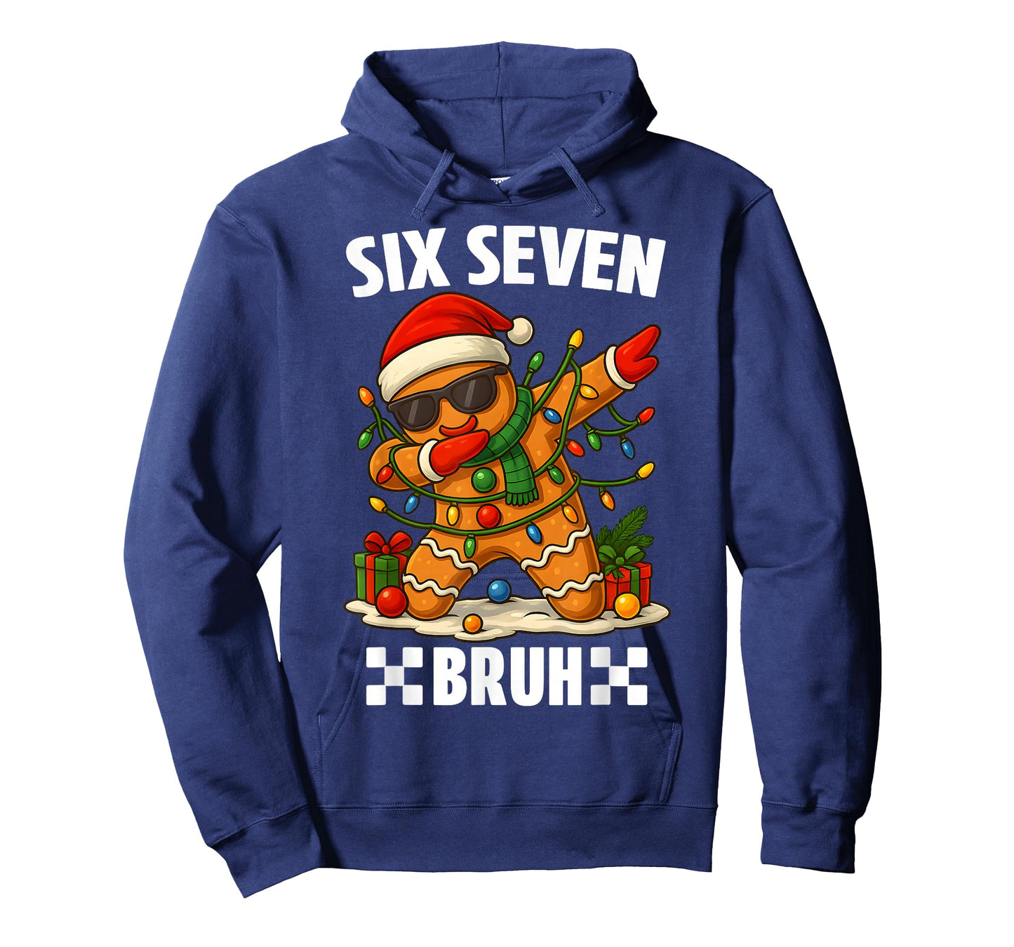 67 Six Seven Bruh Funny Christmas Dabbing Gingerbread Meme T-Shirt