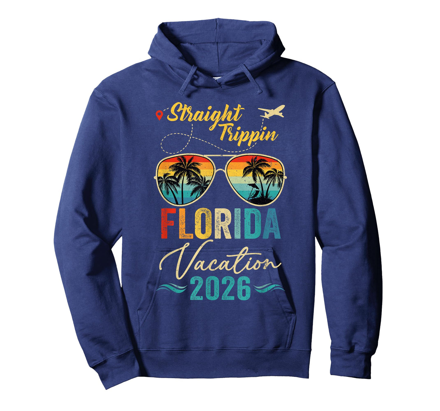 Straight Trippin Florida 2026 Family Summer Vacation T-Shirt