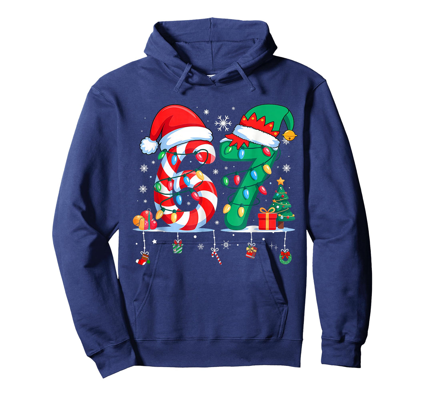 67 Six Seven Xmas Funny Christmas 6 7 Meme Men Women Kids T-Shirt