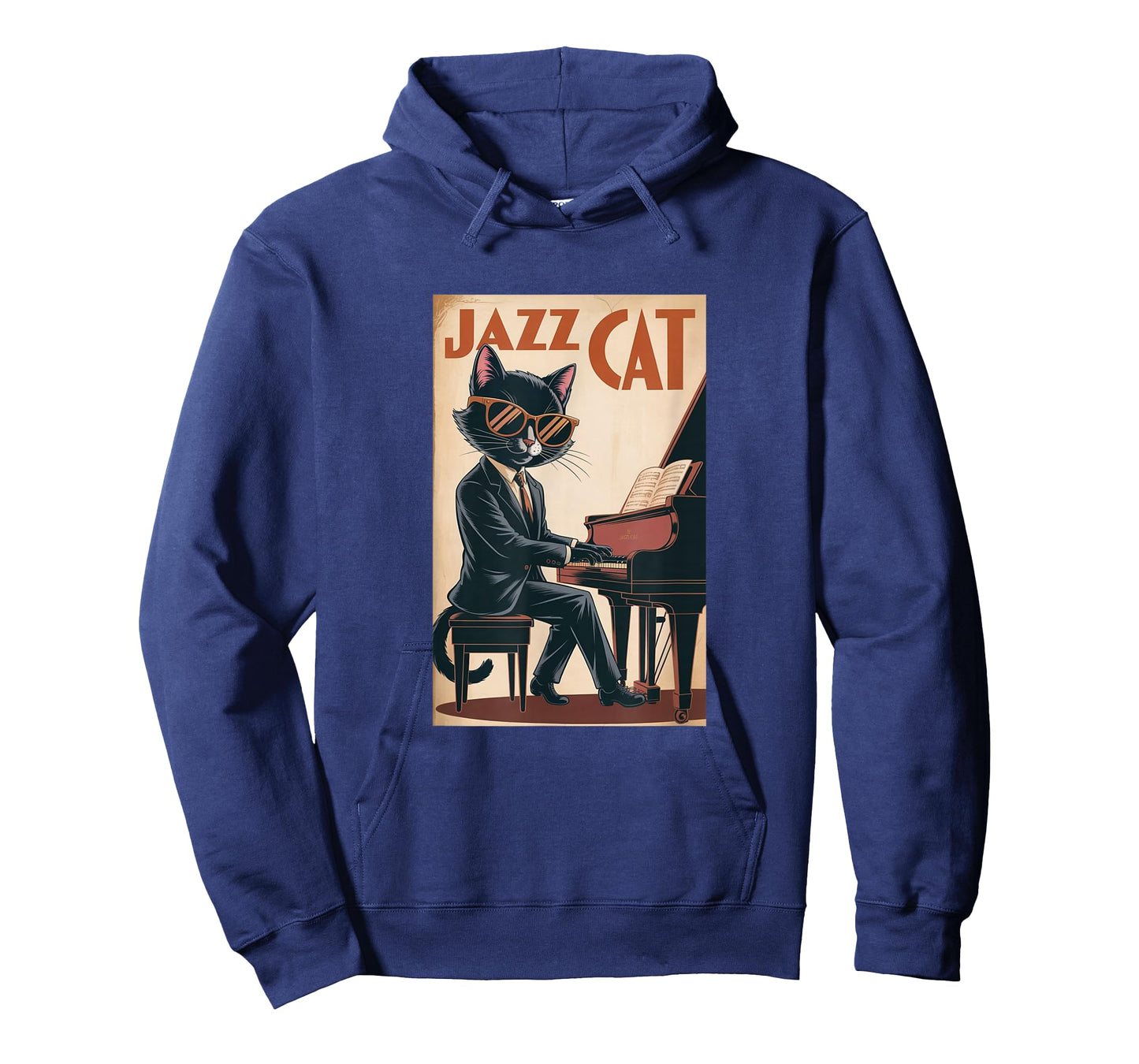 Jazz Cat – Classy Piano-Playing Cat T-Shirt