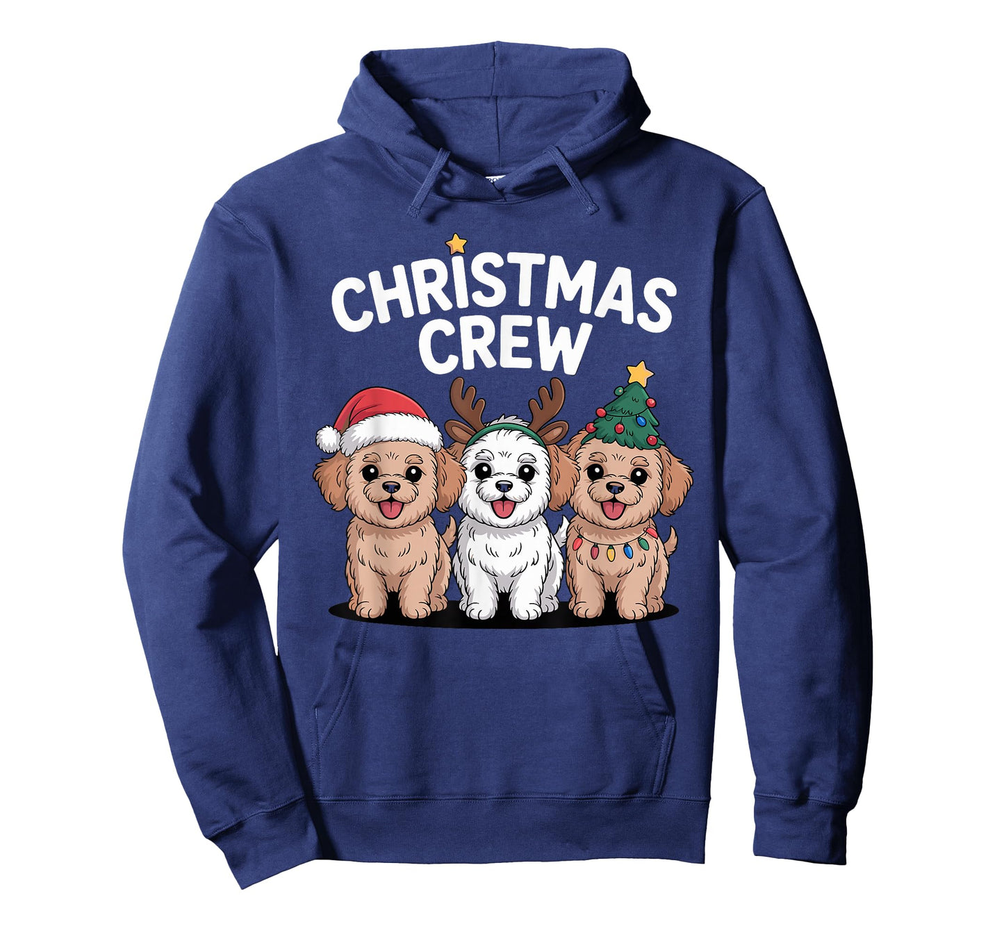 Christmas Crew Xmas Puppy Mix Dog Funny Christmas Shi-Poo T-Shirt