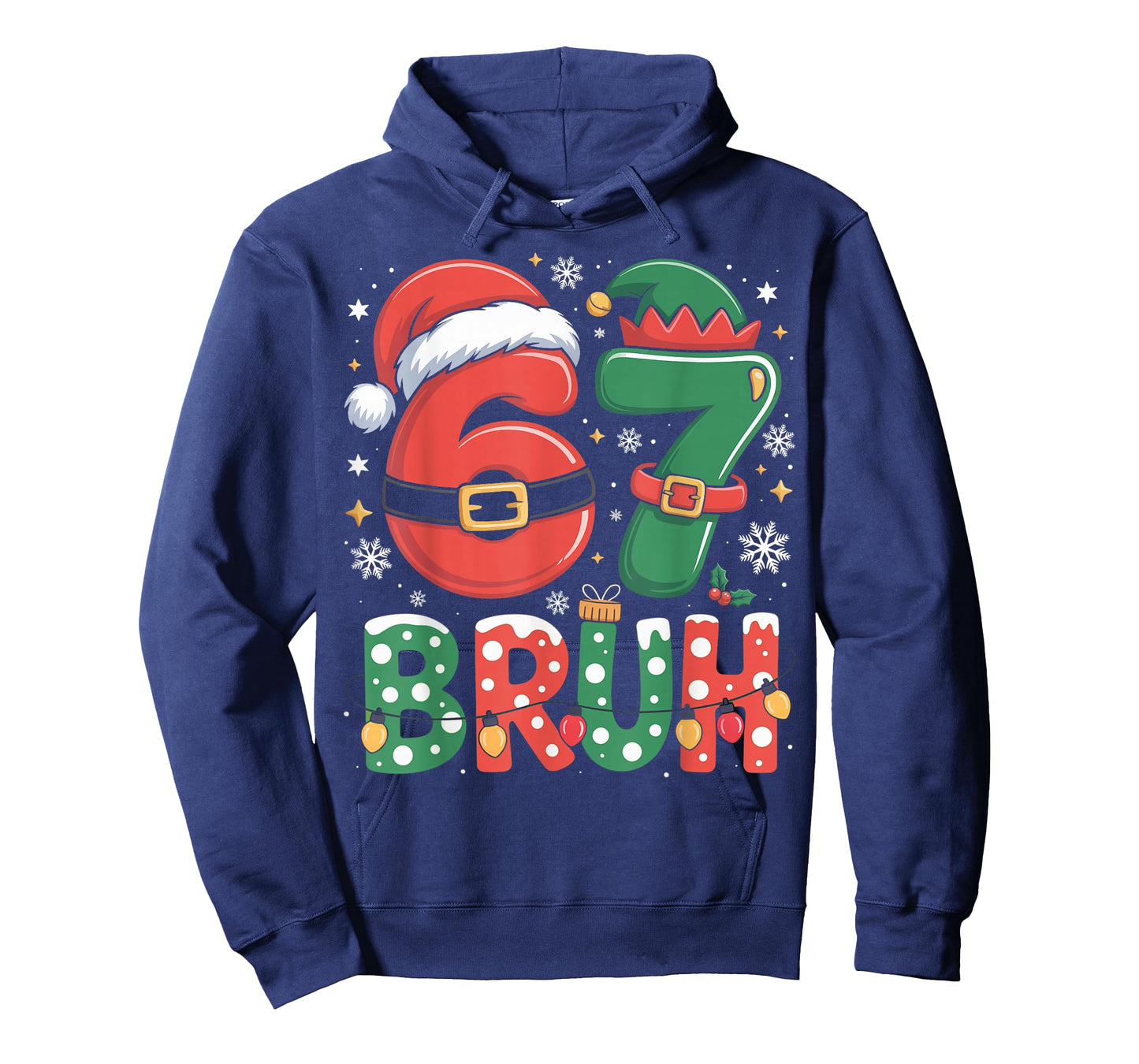 Bruh 67 Six Seven 6 7 Meme Christmas Funny Boy Girl Kids T-Shirt
