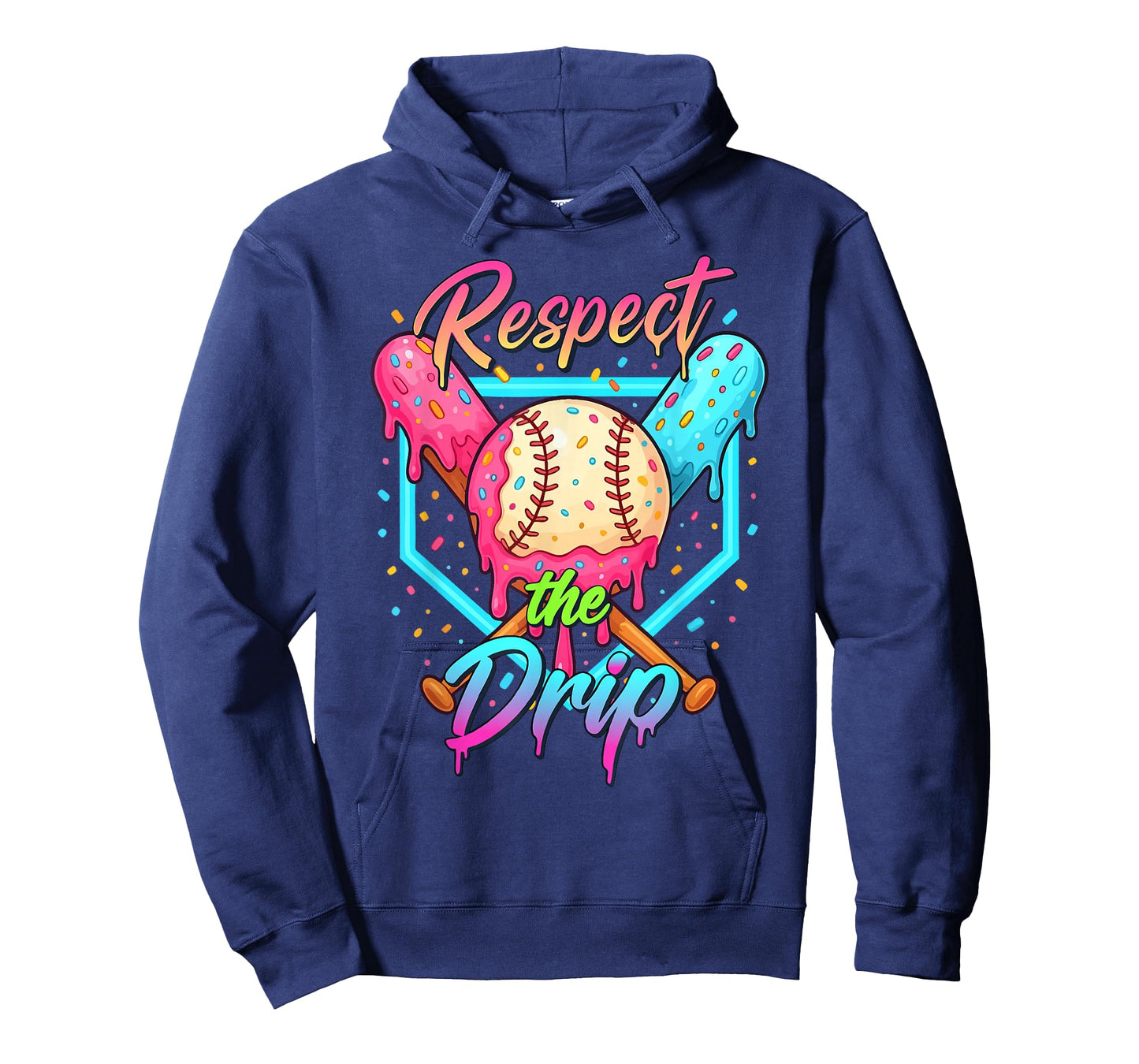Baseball Ice Cream Drip Number 67 Player 67 Respect The Drip T-Shirt