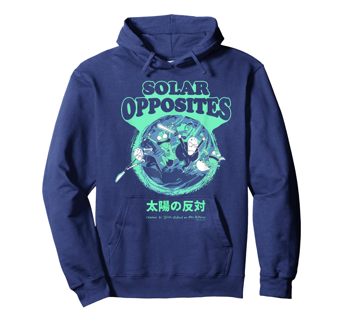 Solar Opposites Shlorp Warrior Pose Retro Logo Cartoon T-Shirt