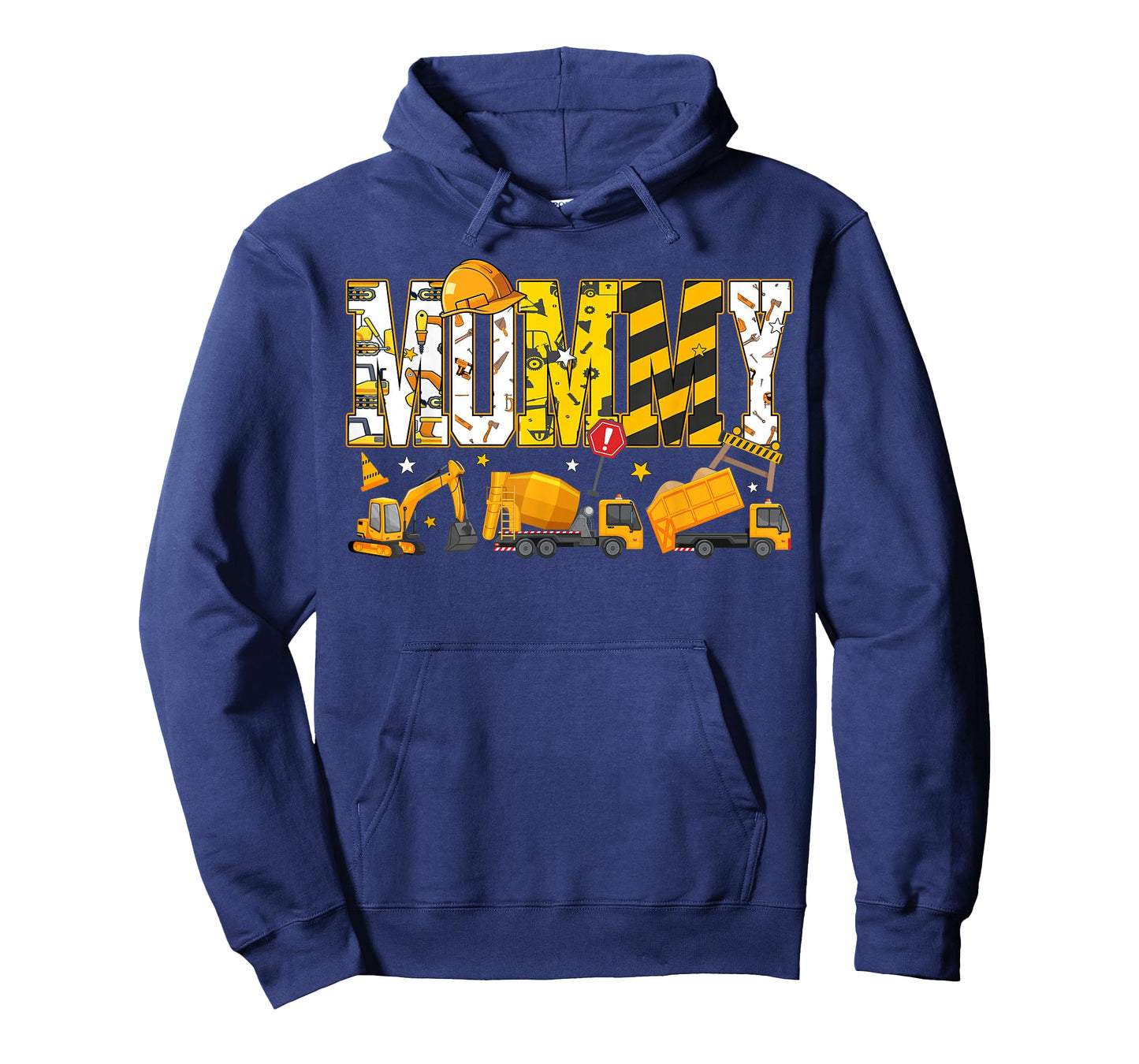 Mommy Construction Excavator Kids Matching Family Party T-Shirt