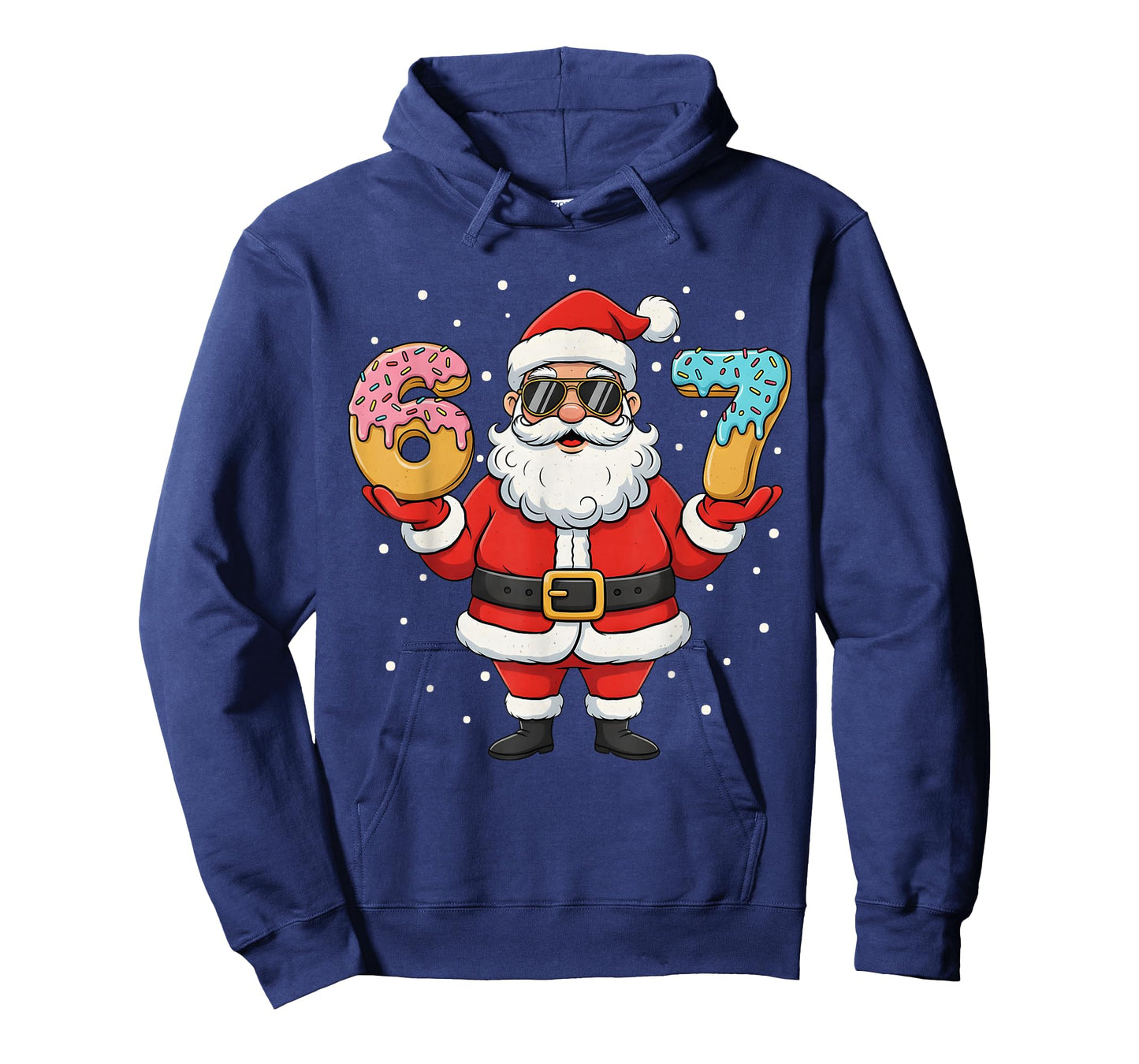 Santa 67 Ice Cream Six Seven Meme Funny Christmas Men Women T-Shirt