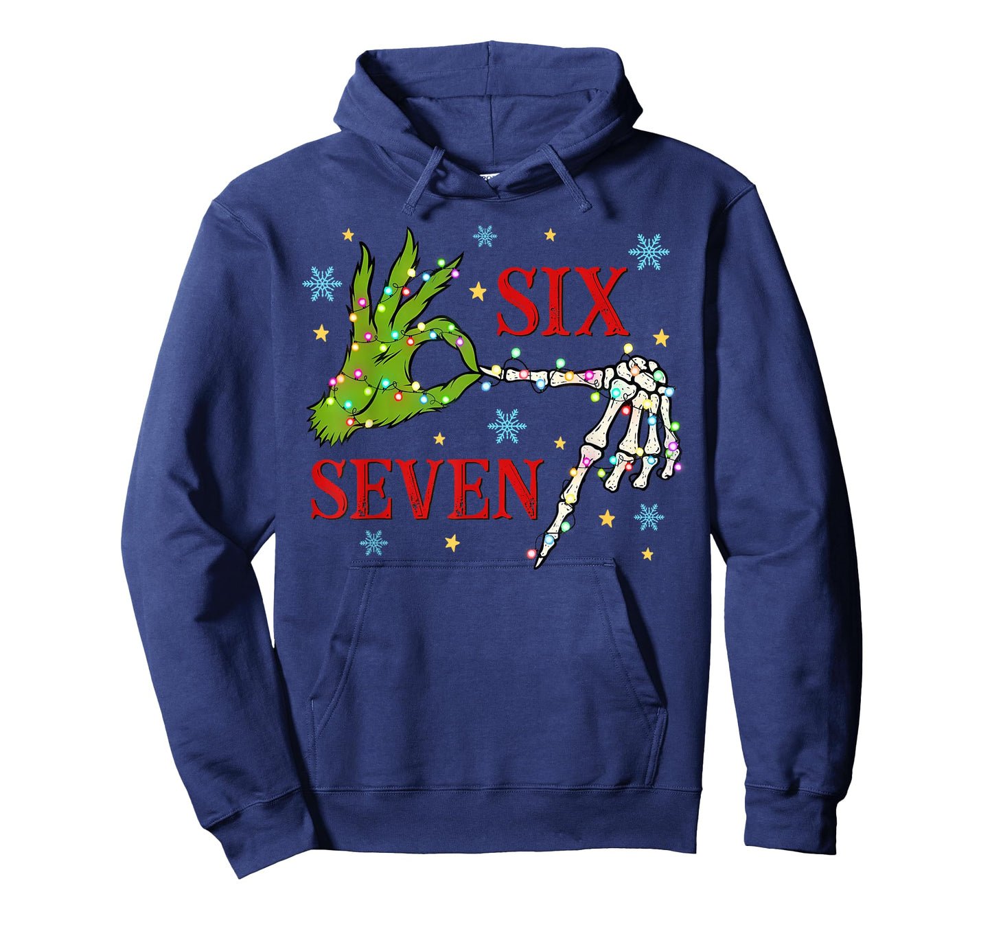 Six Seven 6 7 Gen Z Alpha Meme Slang Merry Christmas Holiday T-Shirt