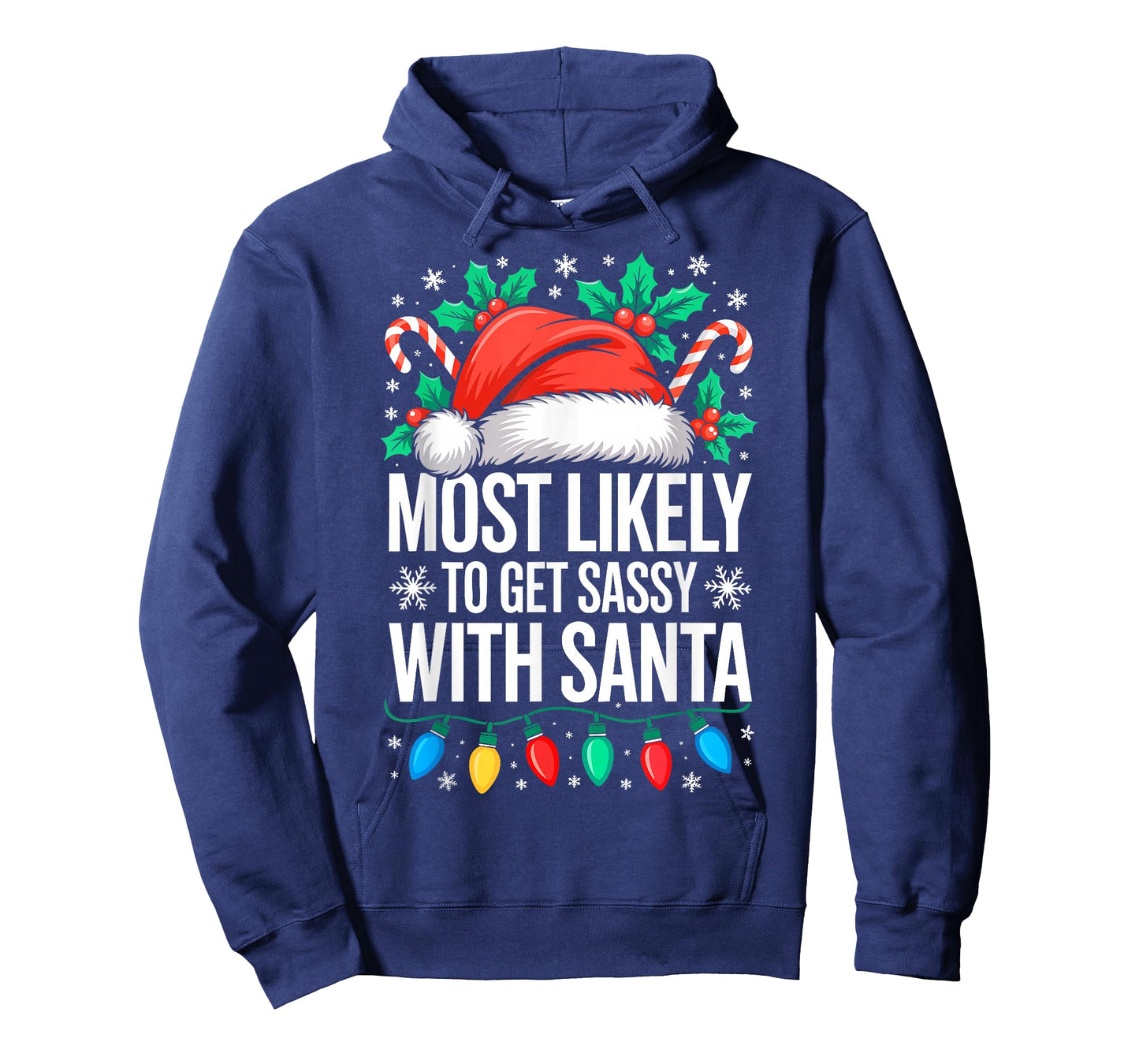 Most Likely to Get Sassy with Santa Shirt Family Christmas T-Shirt