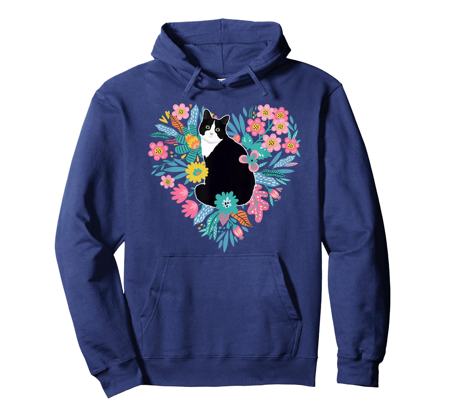 Tuxedo Cat Flowers Tuxedo Cat Owner Tuxedo Cat Lover T-Shirt