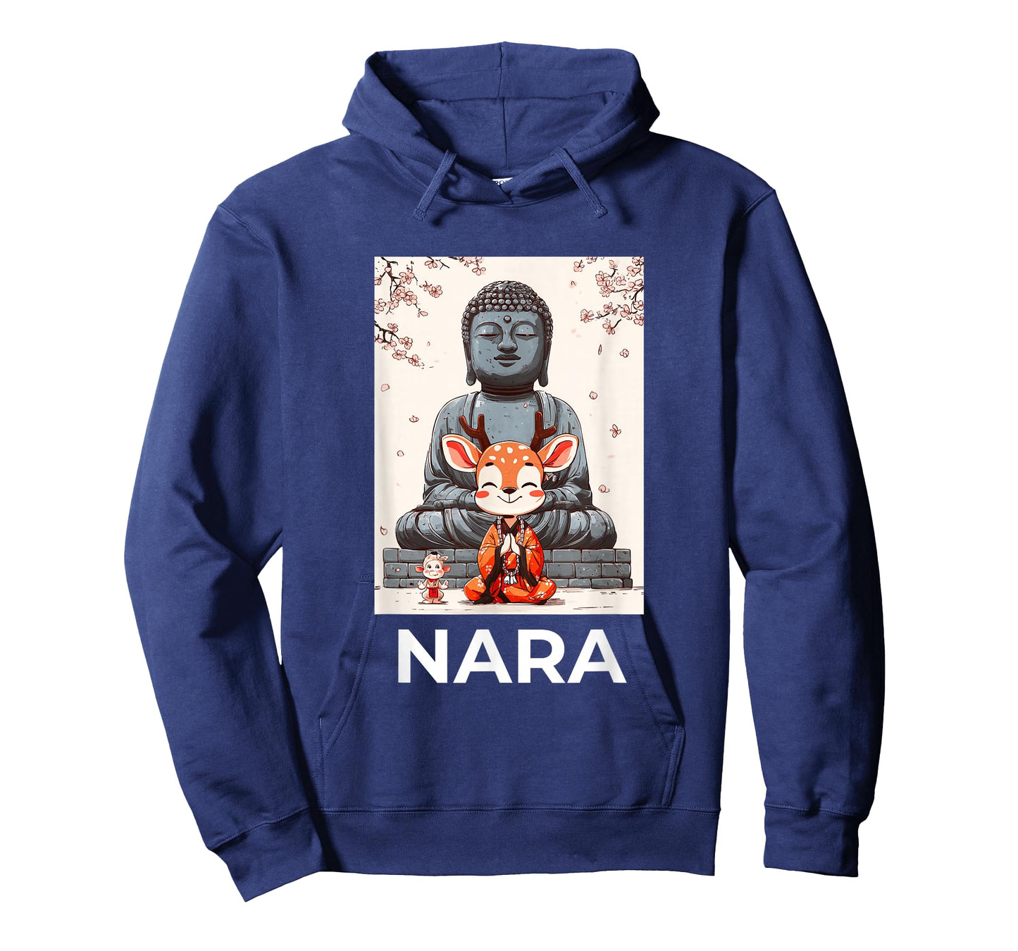 Cute Deer Meditating in Front of The Great Buddha in Nara T-Shirt