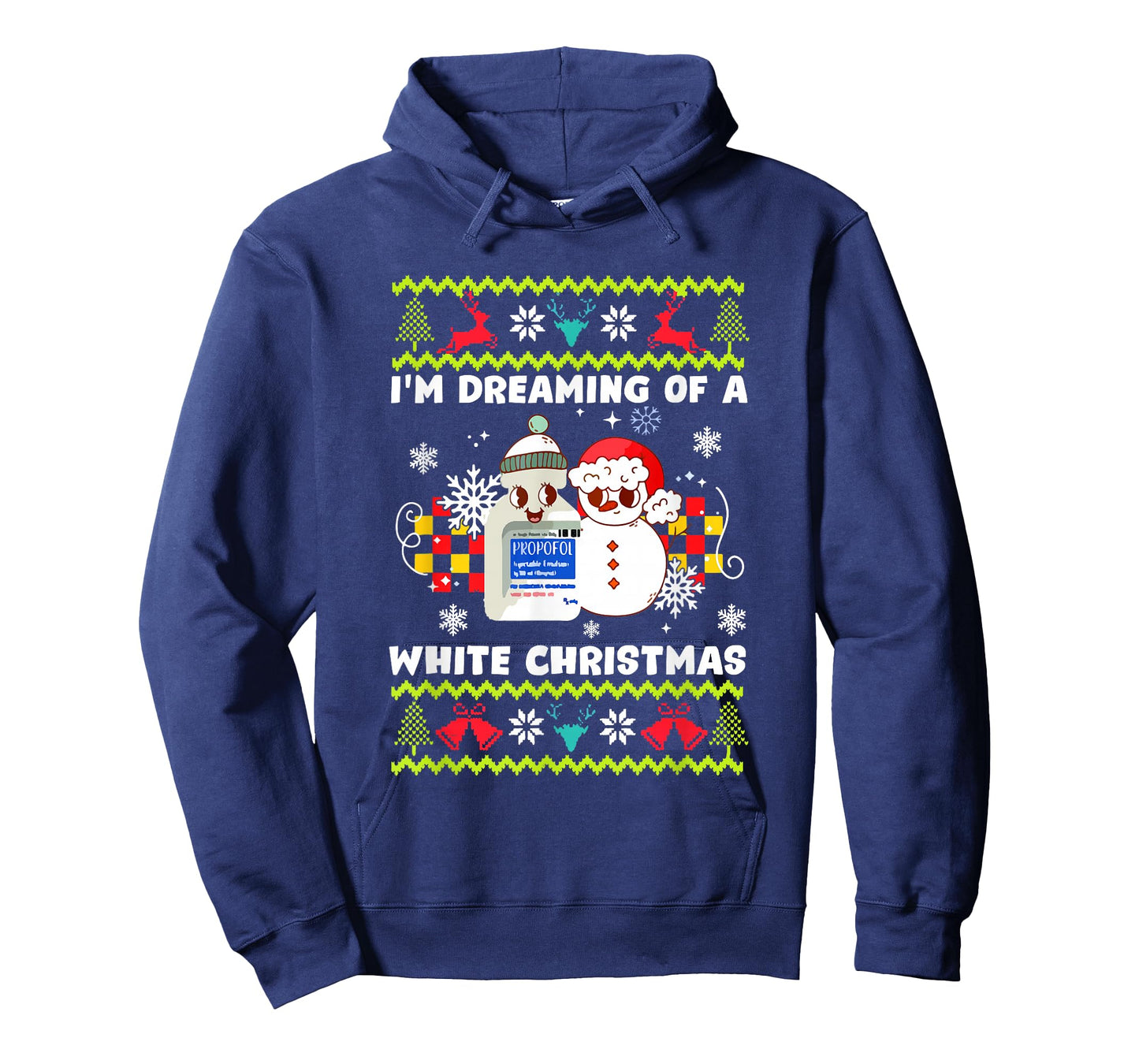 I'm Dreaming of A White Christmas Anesthesia Humor T-Shirt
