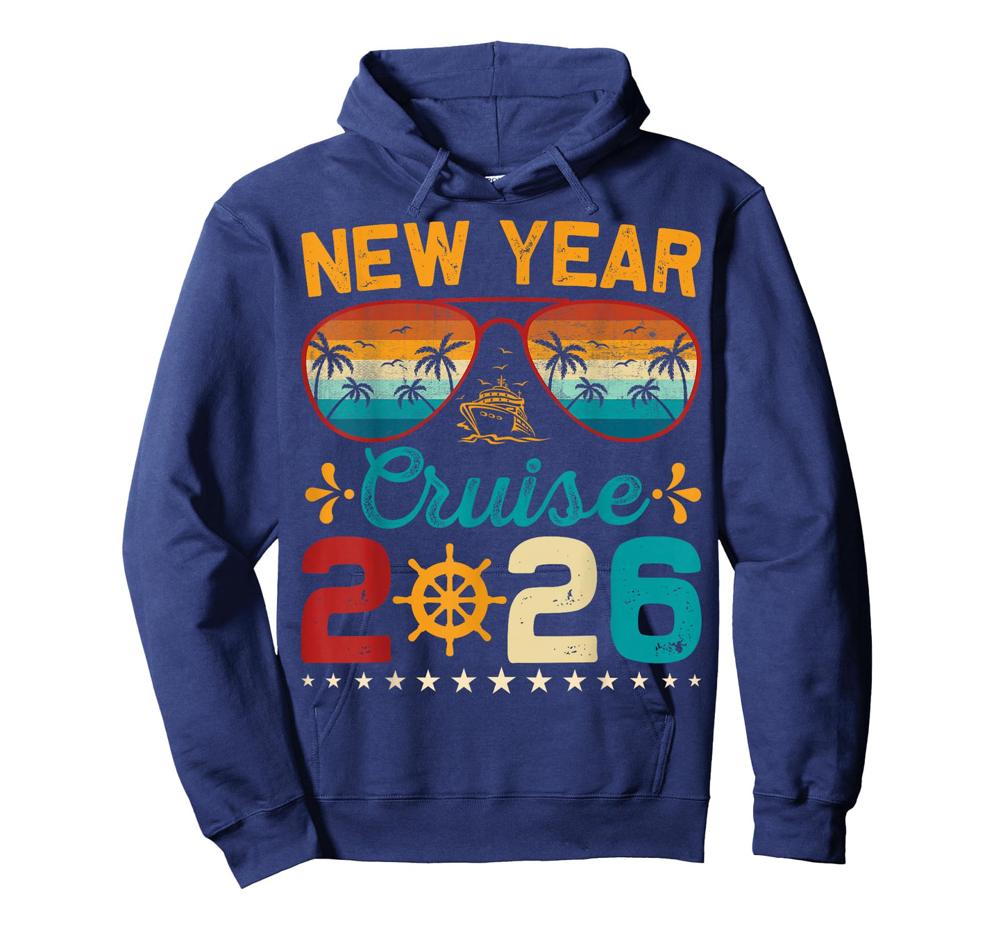Vintage New Year Cruise 2026 Family Matching NYE Celebration T-Shirt