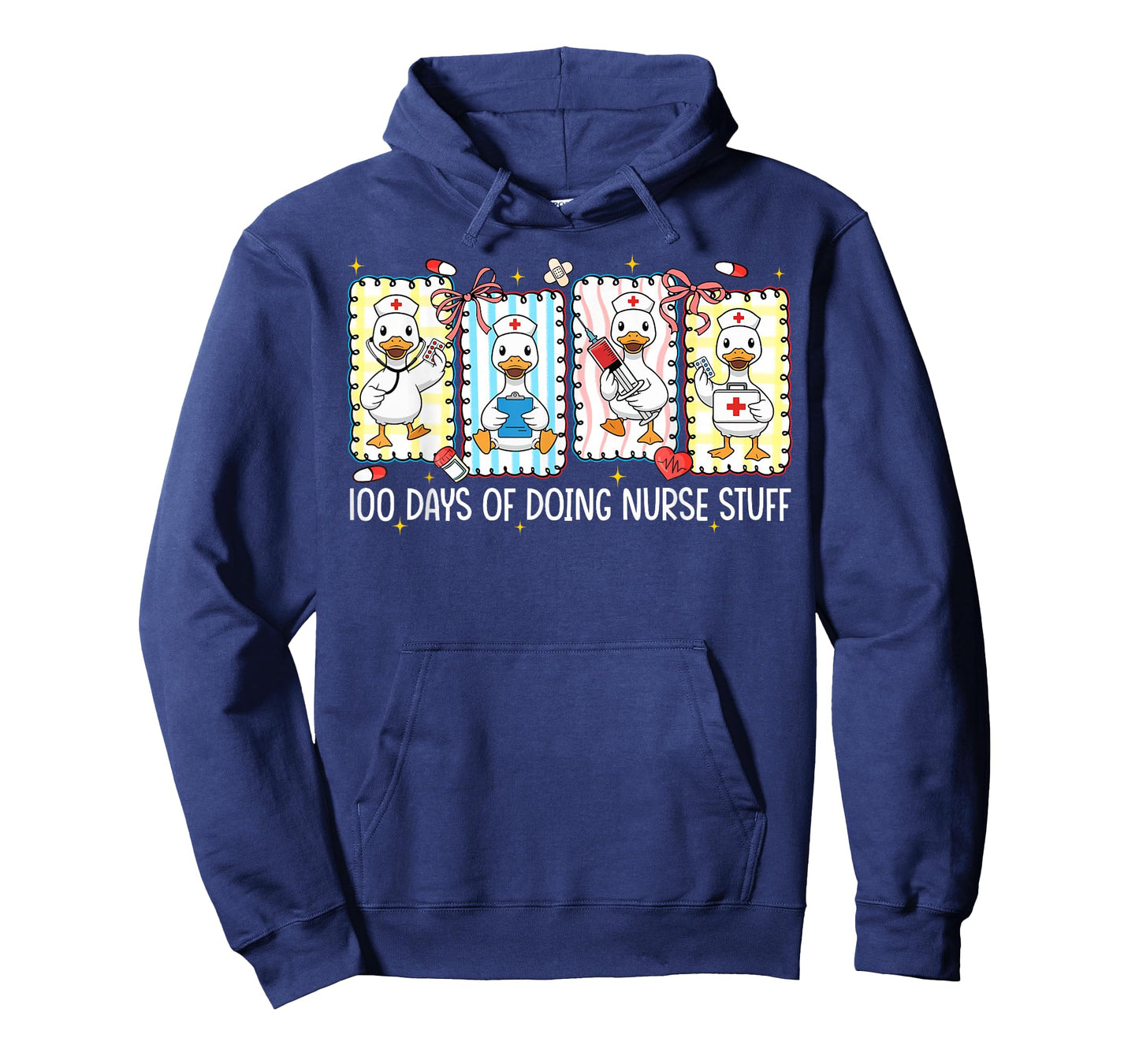 100 Days of Doing School Nurse Stuff Silly Goose Girl Women T-Shirt