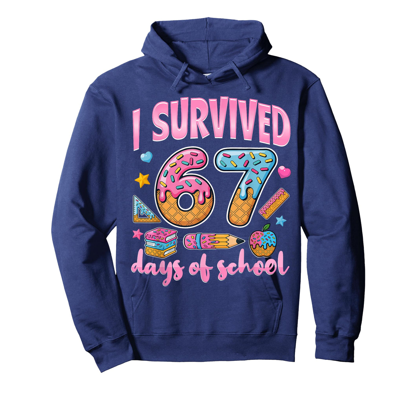 I Survived 67 Days of School Teachers Students T-Shirt