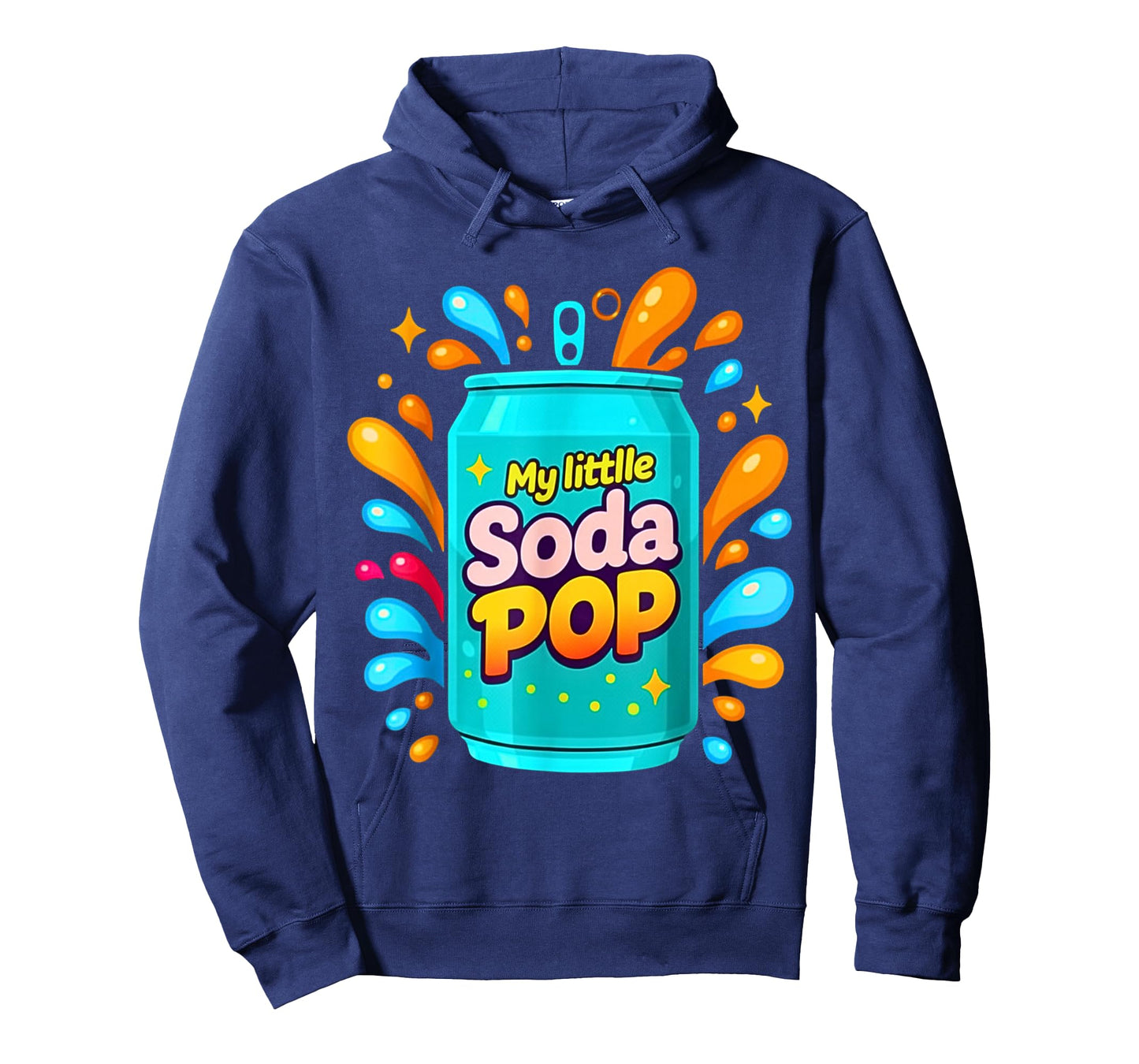 Soda Pop Cartoon Splash Cute Retro Beverage Joke T-Shirt