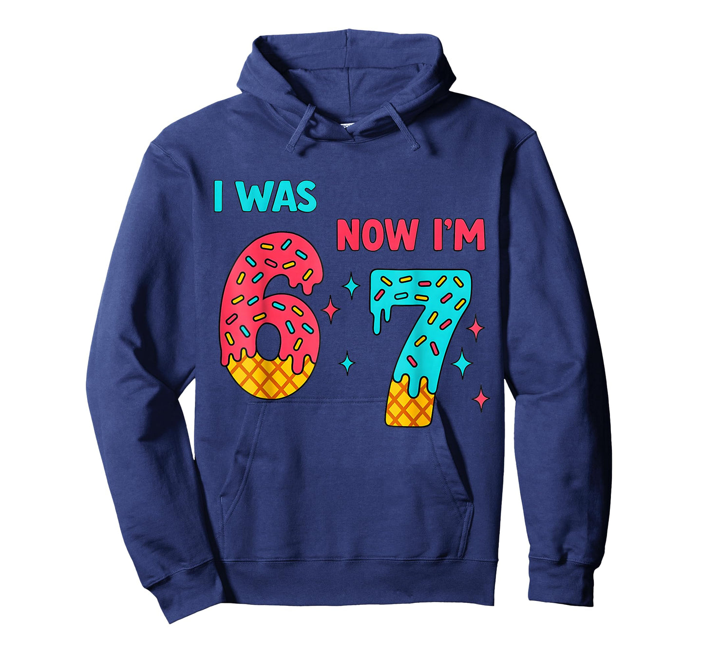 7 Year Old Birthday Shirt was 6 Now I'm 7 67 Funny for Kids T-Shirt