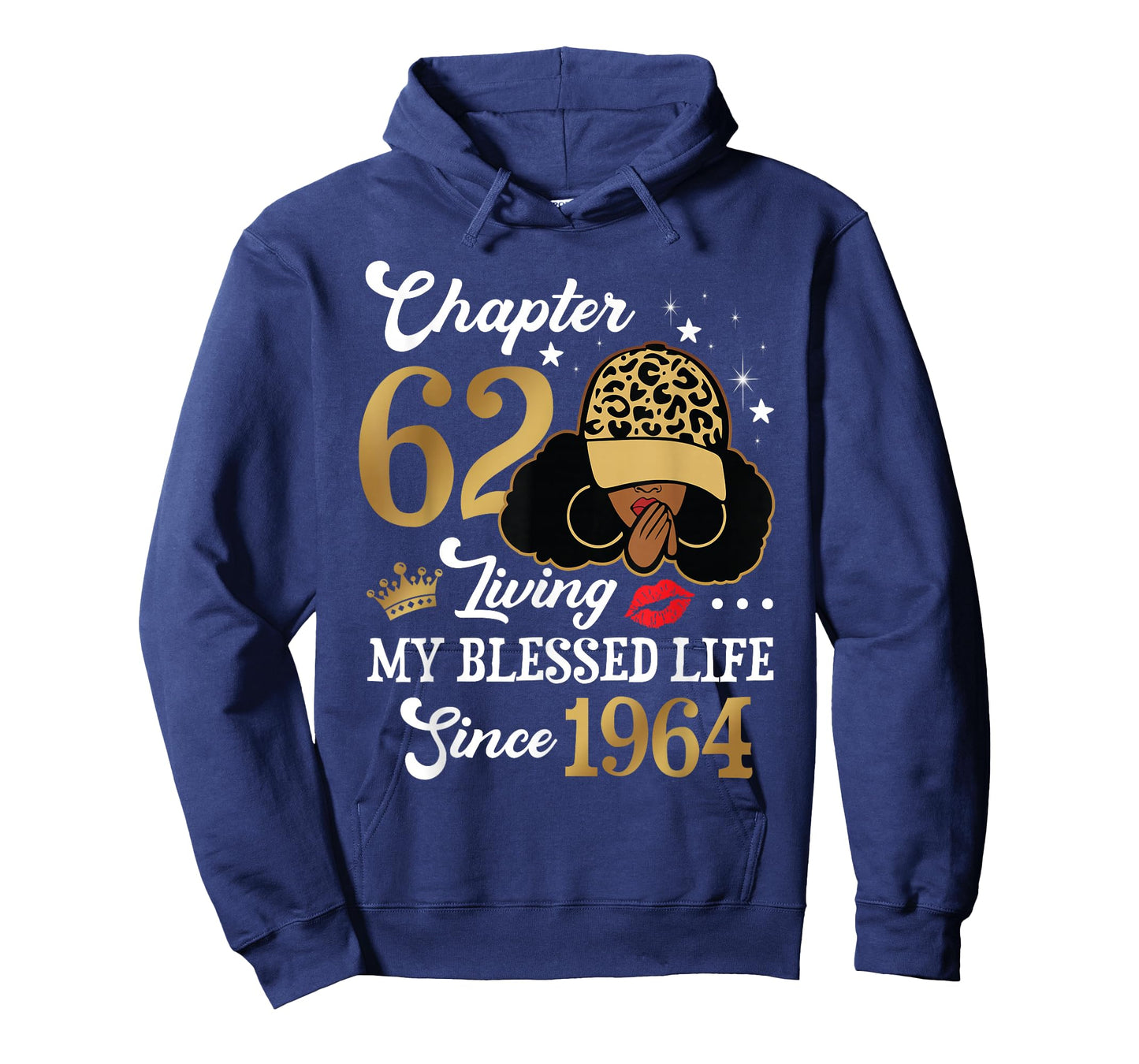 Chapter 62 Living My Blessed Life Since 1964 Afro Girl Gift T-Shirt