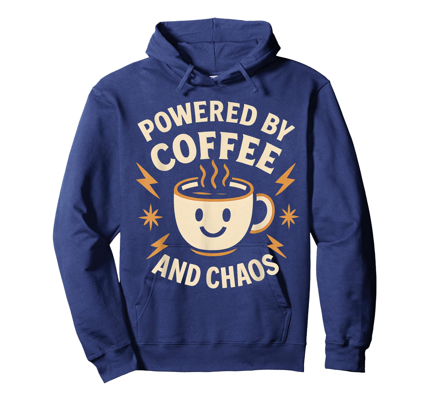 Powered by Coffee and Chaos Funny ADHD Caffeine Lover T-Shirt