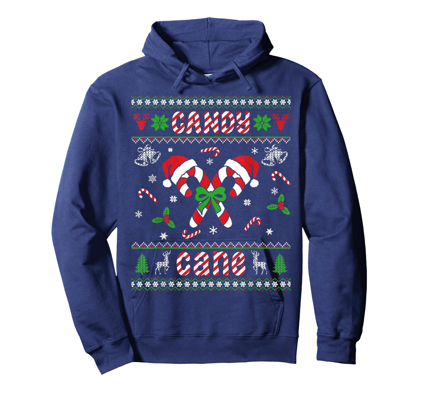 Ugly Christmas Sweaters Candy Cane Love Boys Girls Men Women T-Shirt