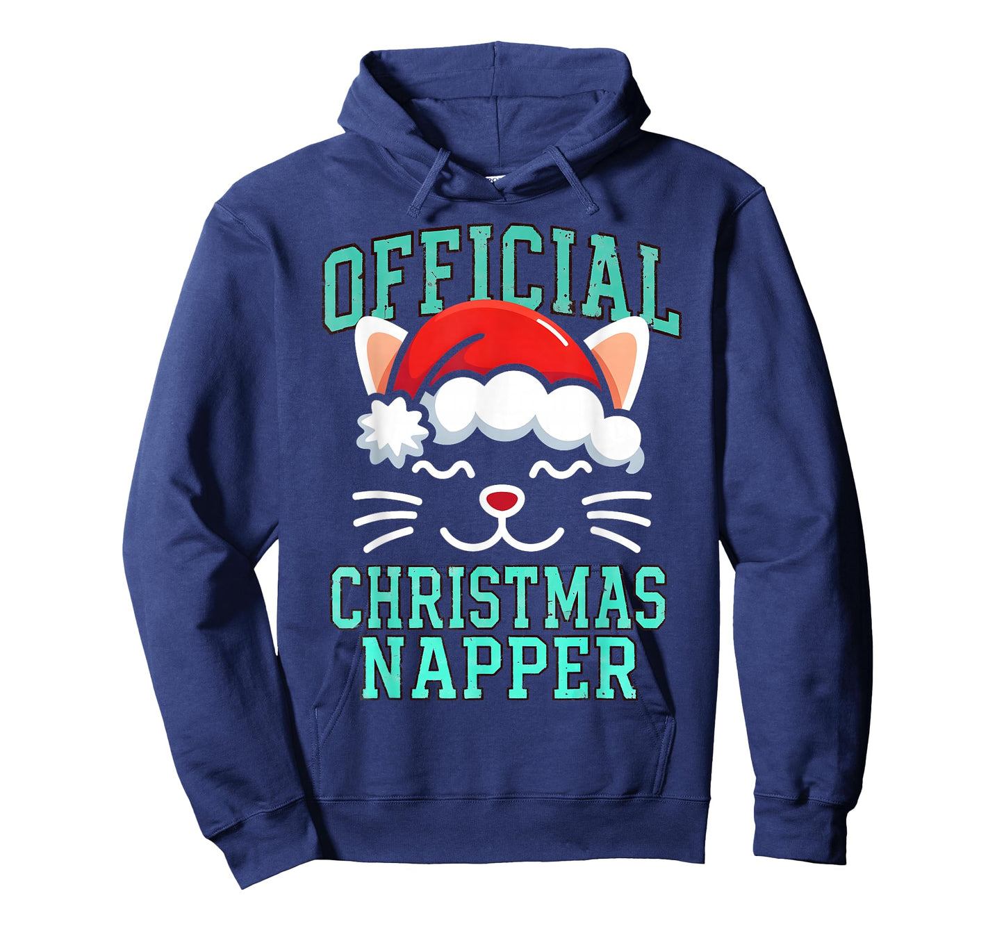 Official Christmas Napper Funny Lazy Cat Lover Holiday Men T-Shirt