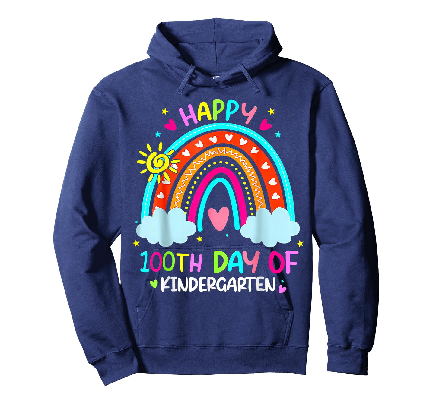 100th Day of Kindergarten School Rainbow 100 Days Smarter T-Shirt