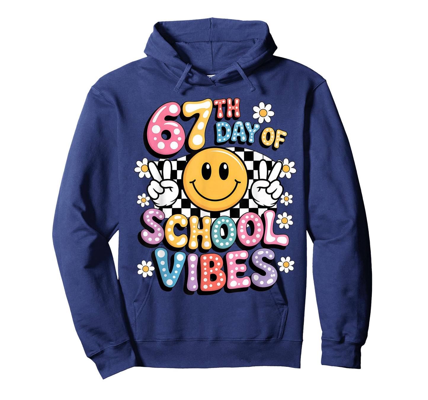 67 Days of School Meme 100th Day of School Vibes Smile Face T-Shirt
