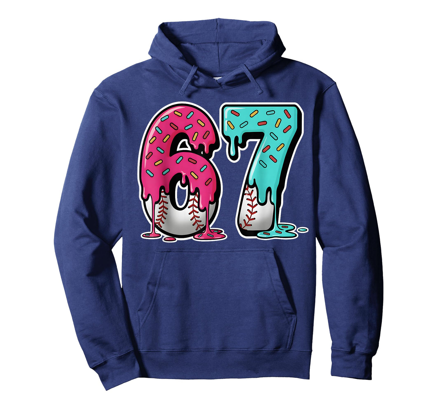 67 Ice Cream Drip Baseball Gen Alpha Slang Six Seven Meme T-Shirt