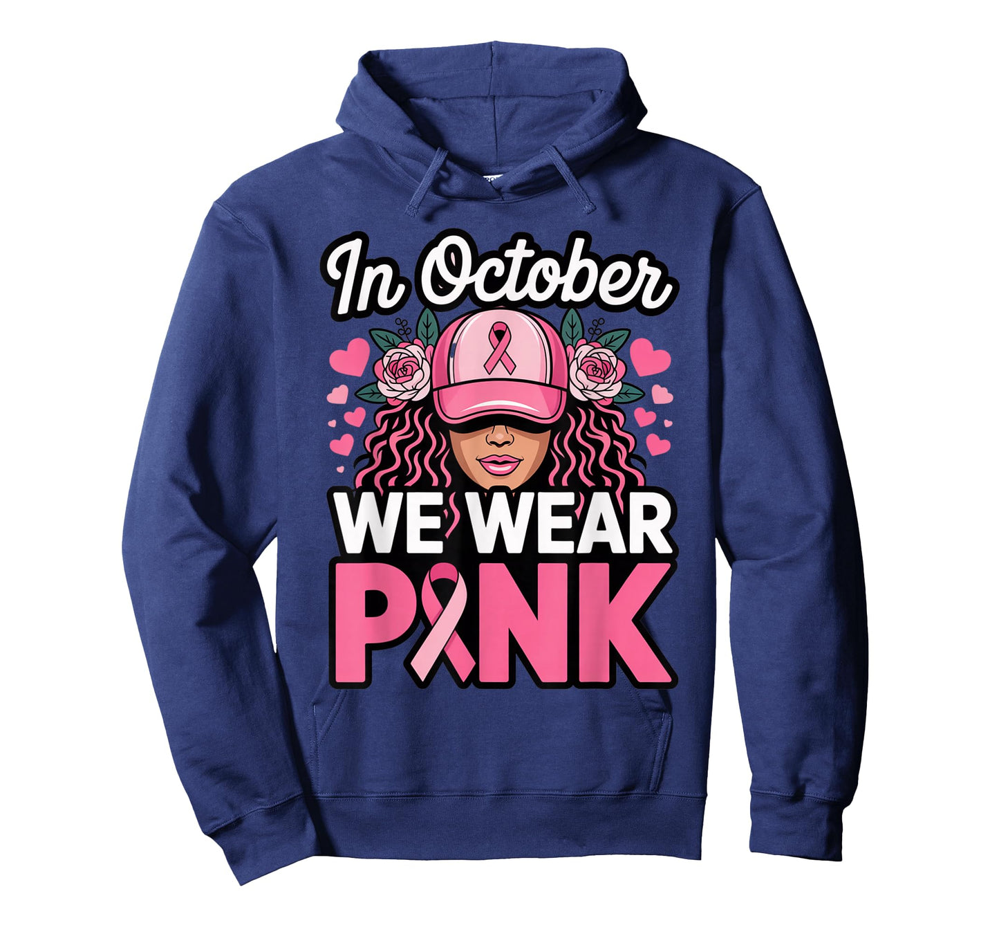 in October We Wear Pink Breast Cancer Awareness T-Shirt