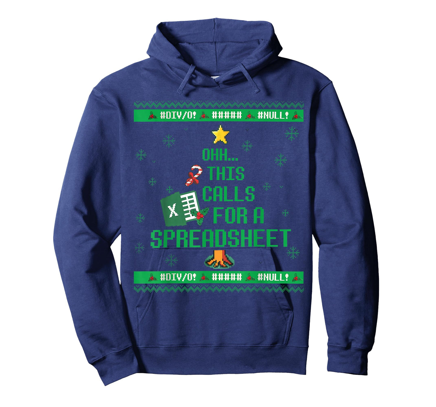 Oh This Calls for A Spreadsheet Christmas Sweater Excel Ugly T-Shirt