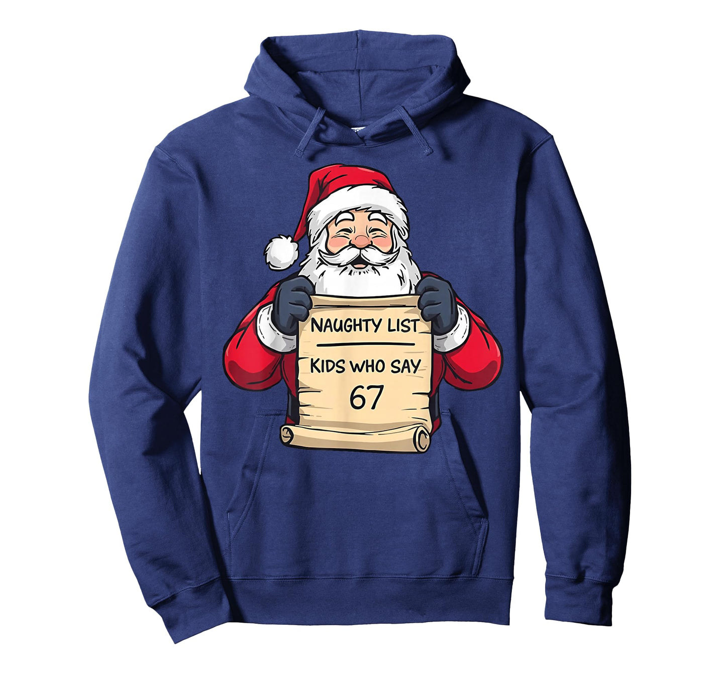 Santa Naughty List Kids Who Say 67 - Six Seven Christmas T-Shirt