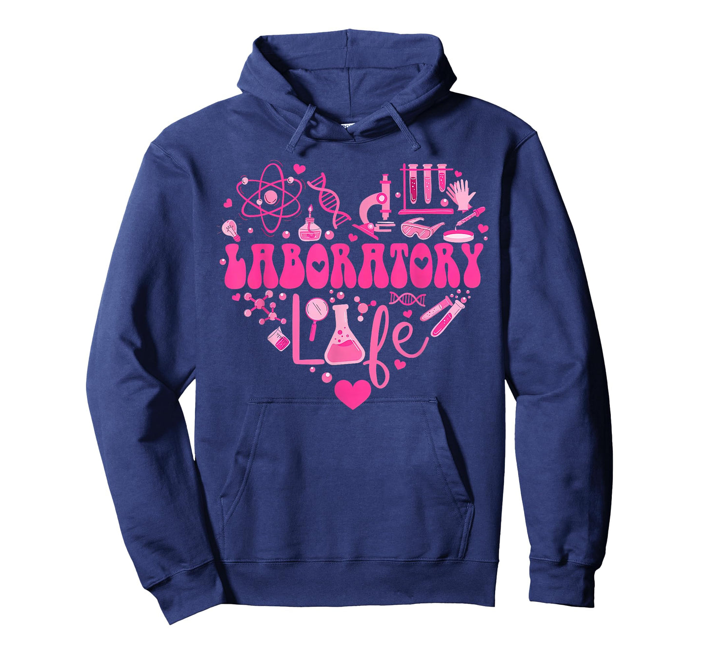 Laboratory Heart Valentine Lab Technologist Science Teacher T-Shirt
