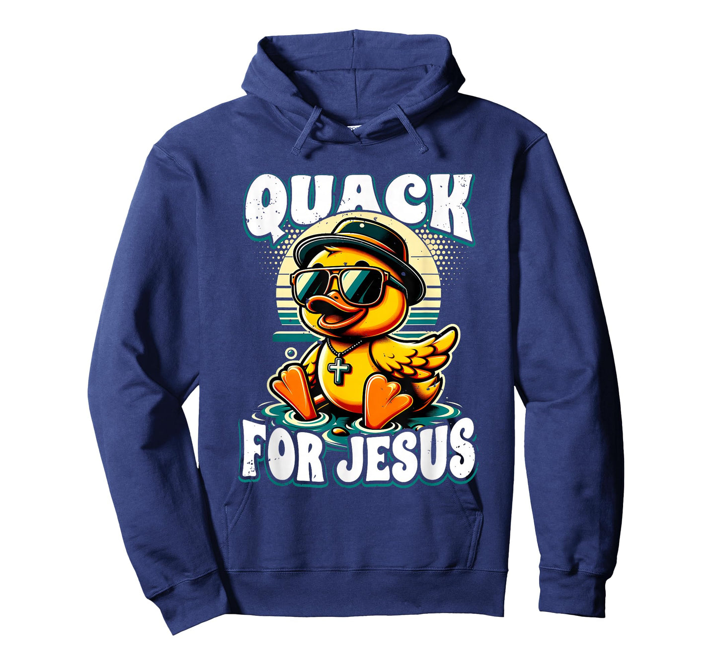Retro Rubber Duck Christian Rubber Ducky Quacks for Jesus T-Shirt