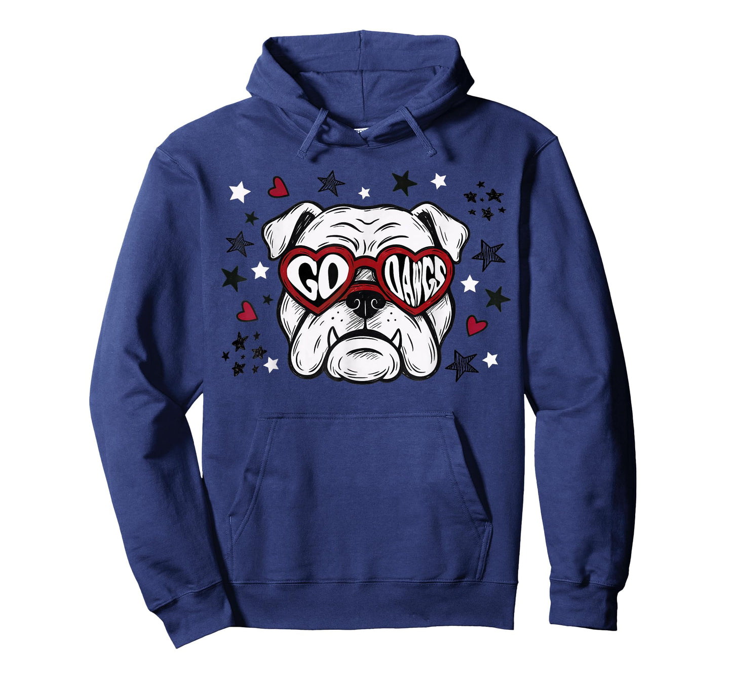 Retro Bulldog Name Personalized Go Dawg for Men Women Kid T-Shirt