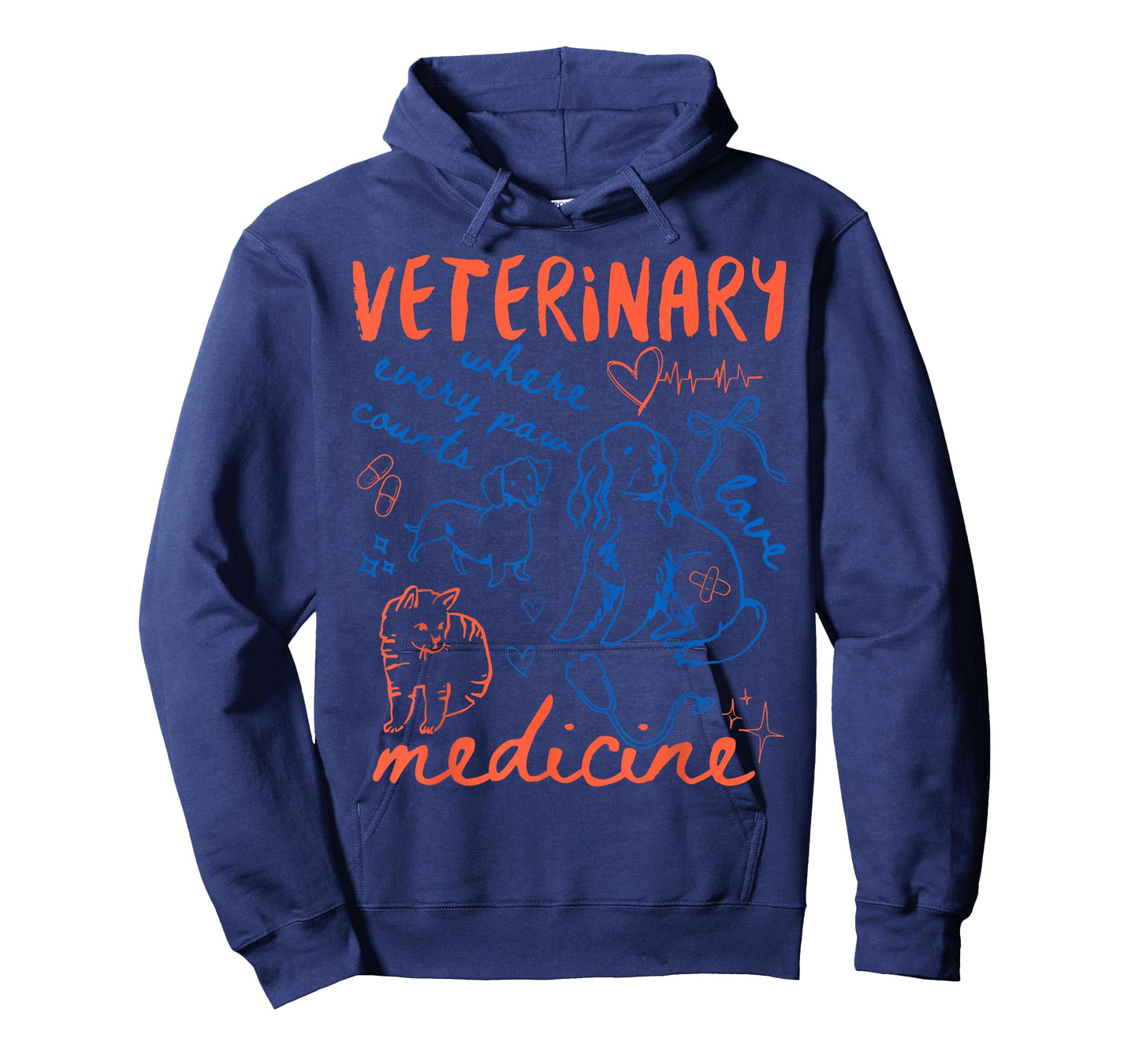 Vintage 90s Veterinary Medicine Vet Tech Vet Med Graduate T-Shirt