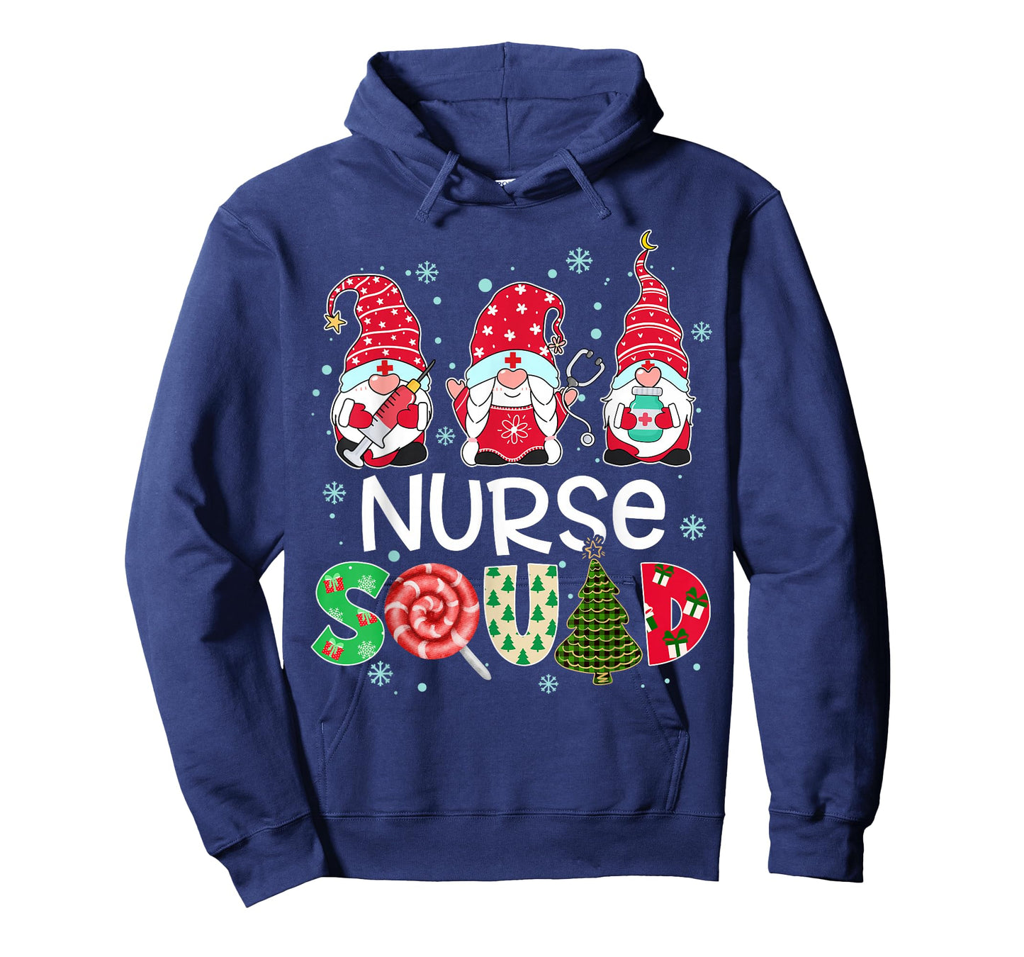 Nurse Squad Gnome Nurse Stethoscope Christmas Pine Plaid T-Shirt