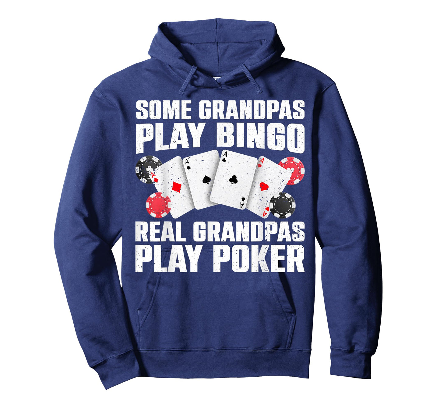 Cool Poker Design for Grandpa Men Casino Lover Poker Player T-Shirt