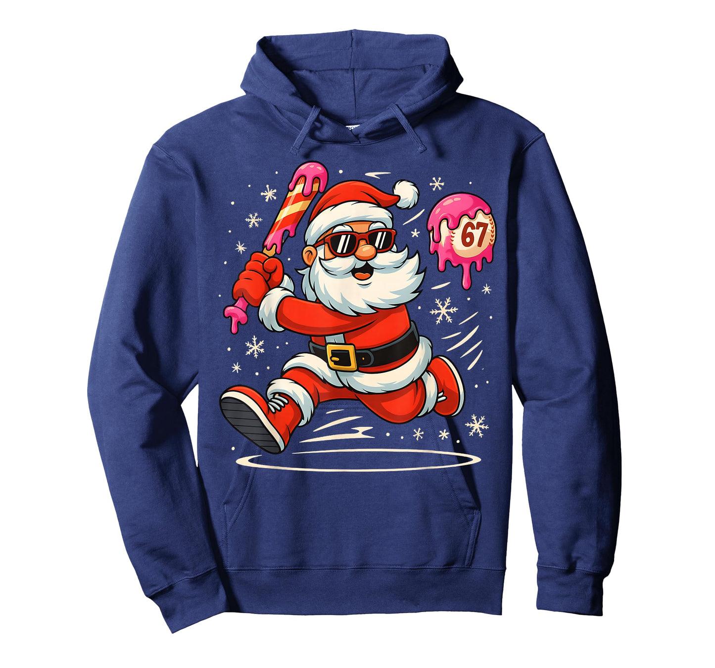 Baseball Santa 67 Baseball Christmas Pajamas Xmas Men Boy 67 T-Shirt