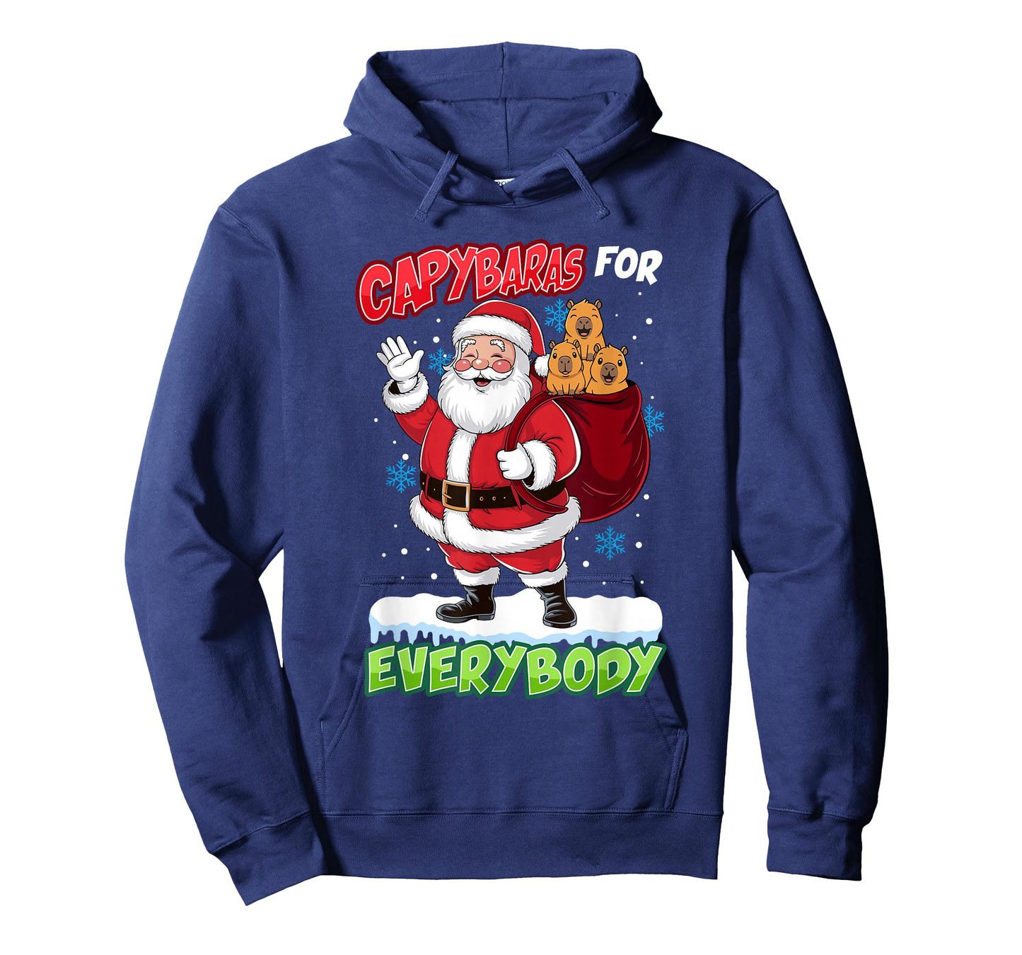 Ugly Christmas Men Kinds Women Funny Capybara T-Shirt