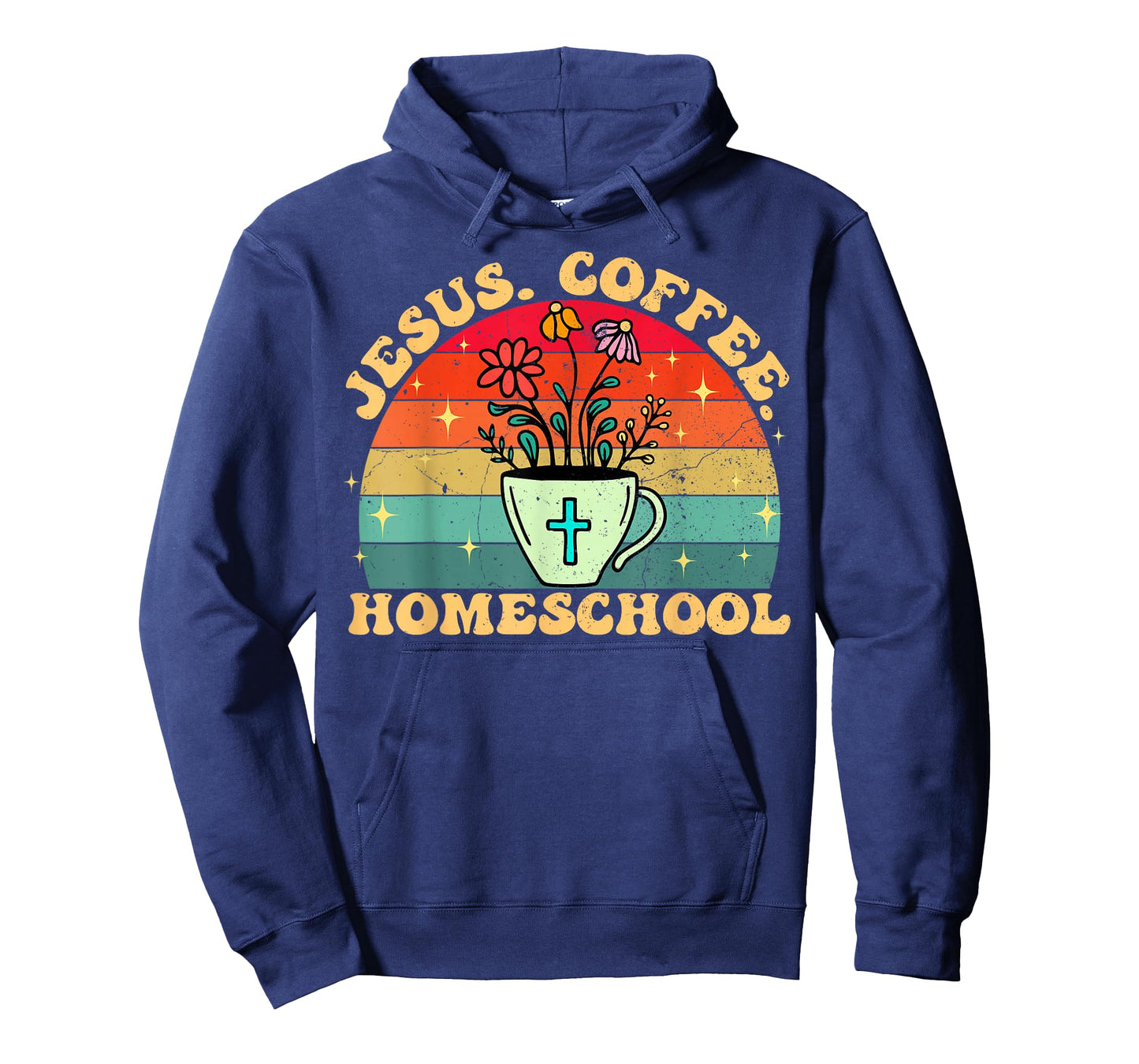 Funny Homeschool Mom Jesus Coffee Homeschool Homeschooling T-Shirt