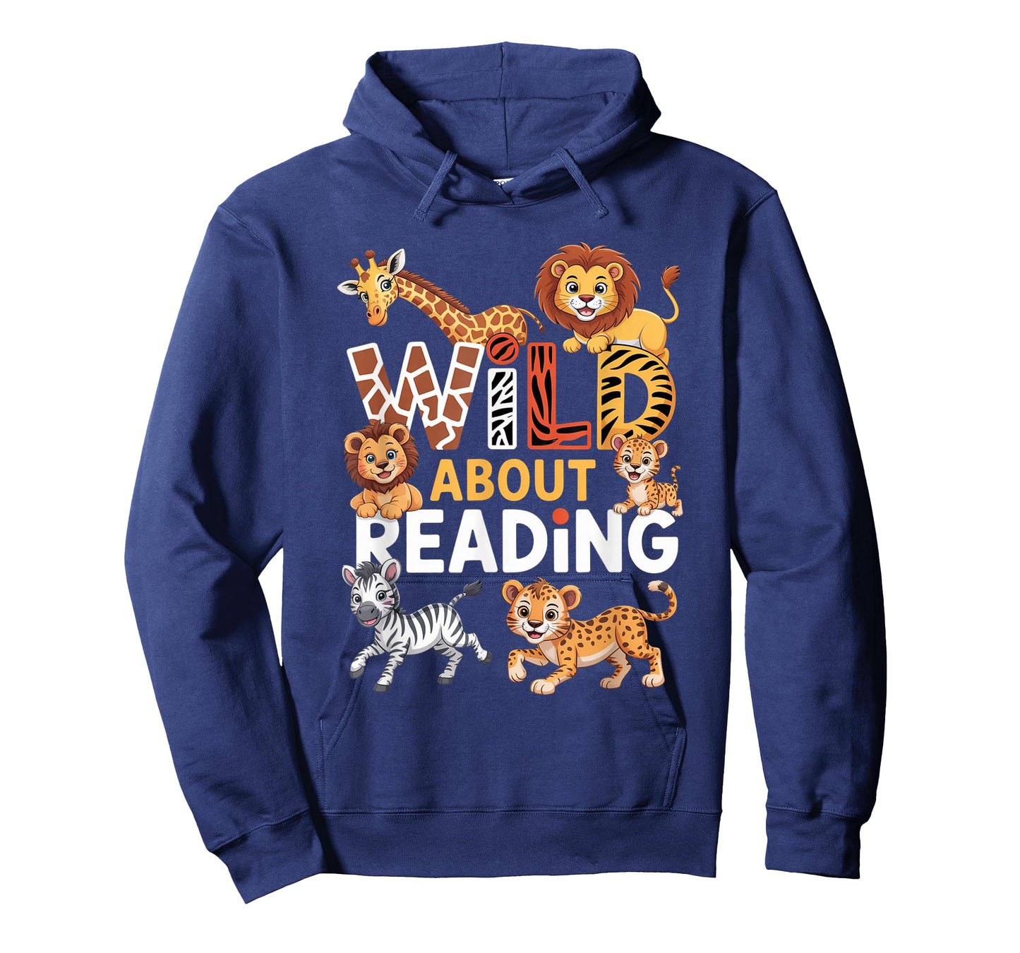 Zoo Animals Wild About Reading Books Reader Lover Librarian T-Shirt