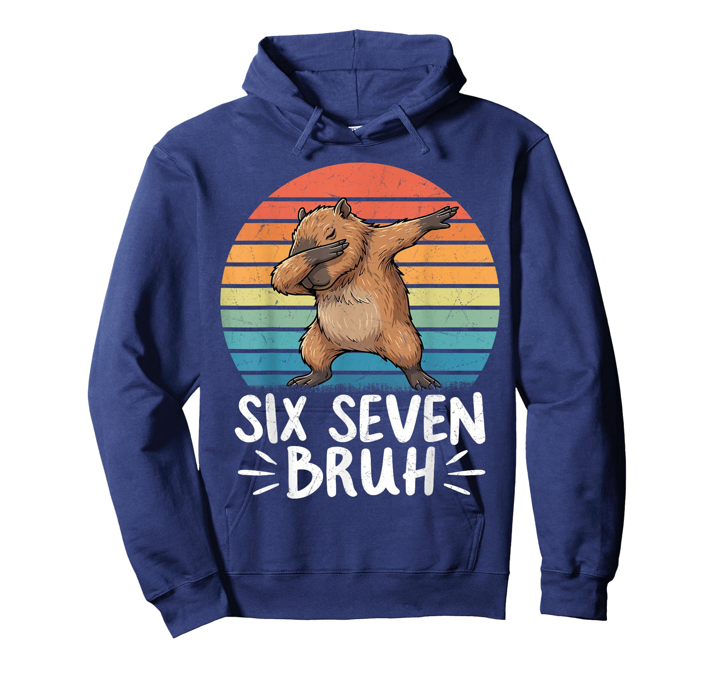Six Seven Bruh 67 Meme Capybara Funny Capybara for Kids Boys T-Shirt