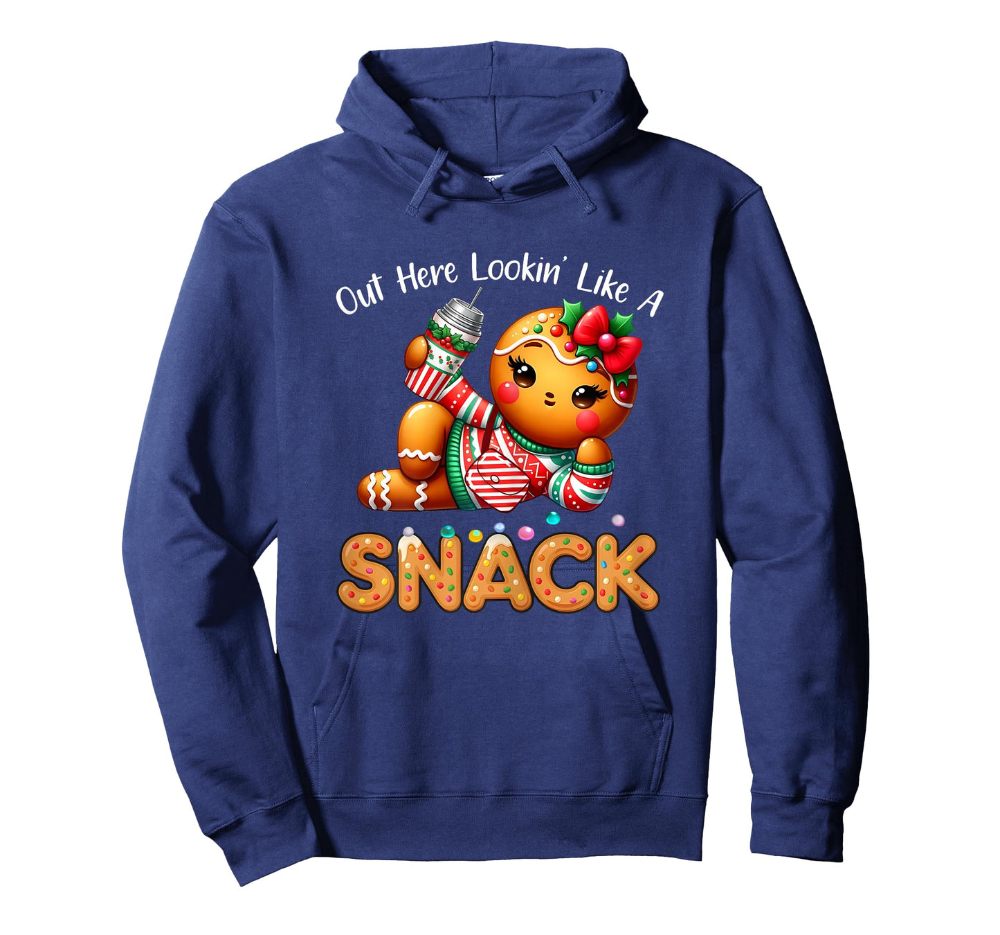 Out Here Looking Like A Snack Funny Boujee Xmas Gingerbread T-Shirt