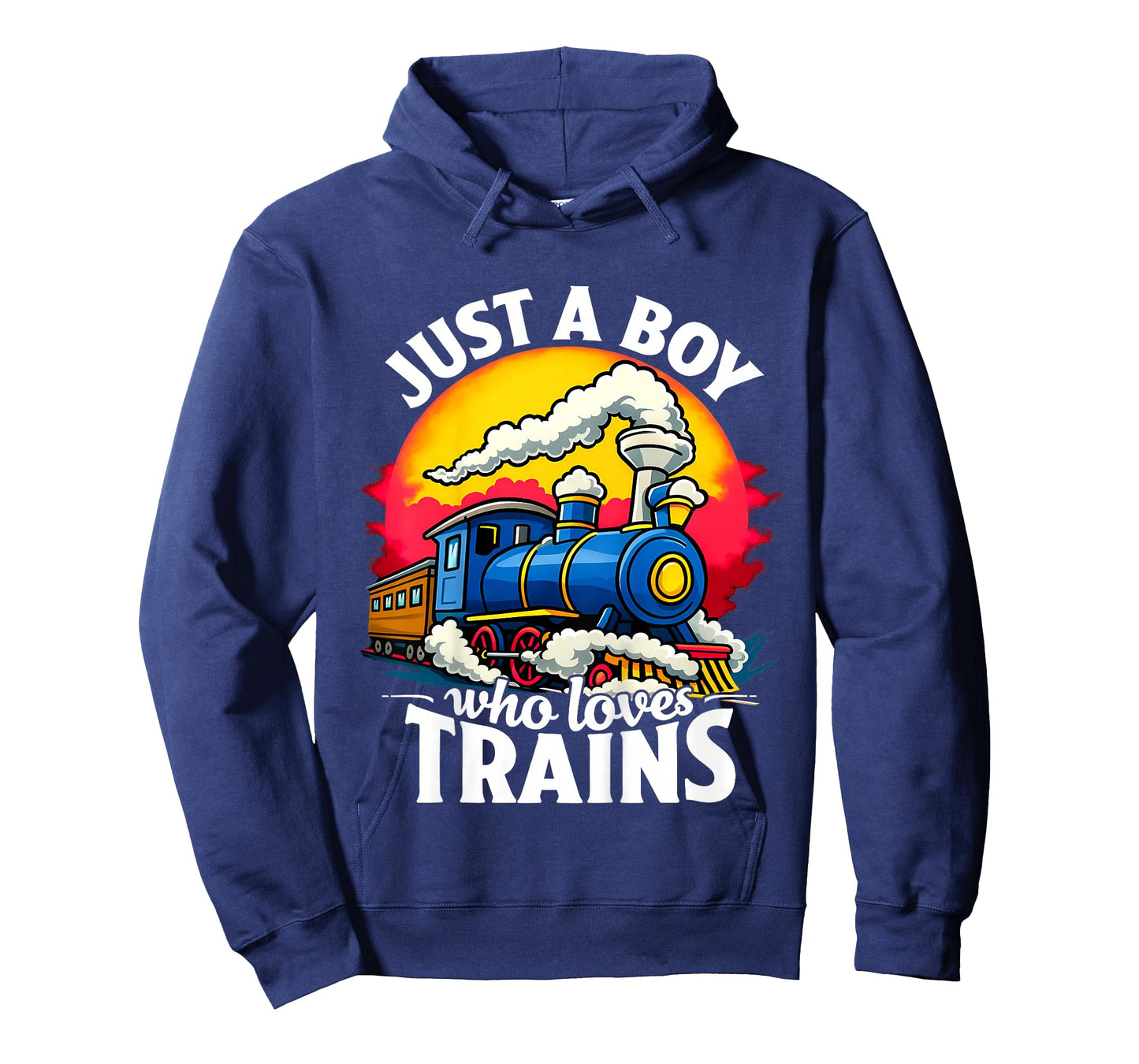 Kids Just A Boy Who Loves Trains Cute Train Lover Kids Toddler T-Shirt