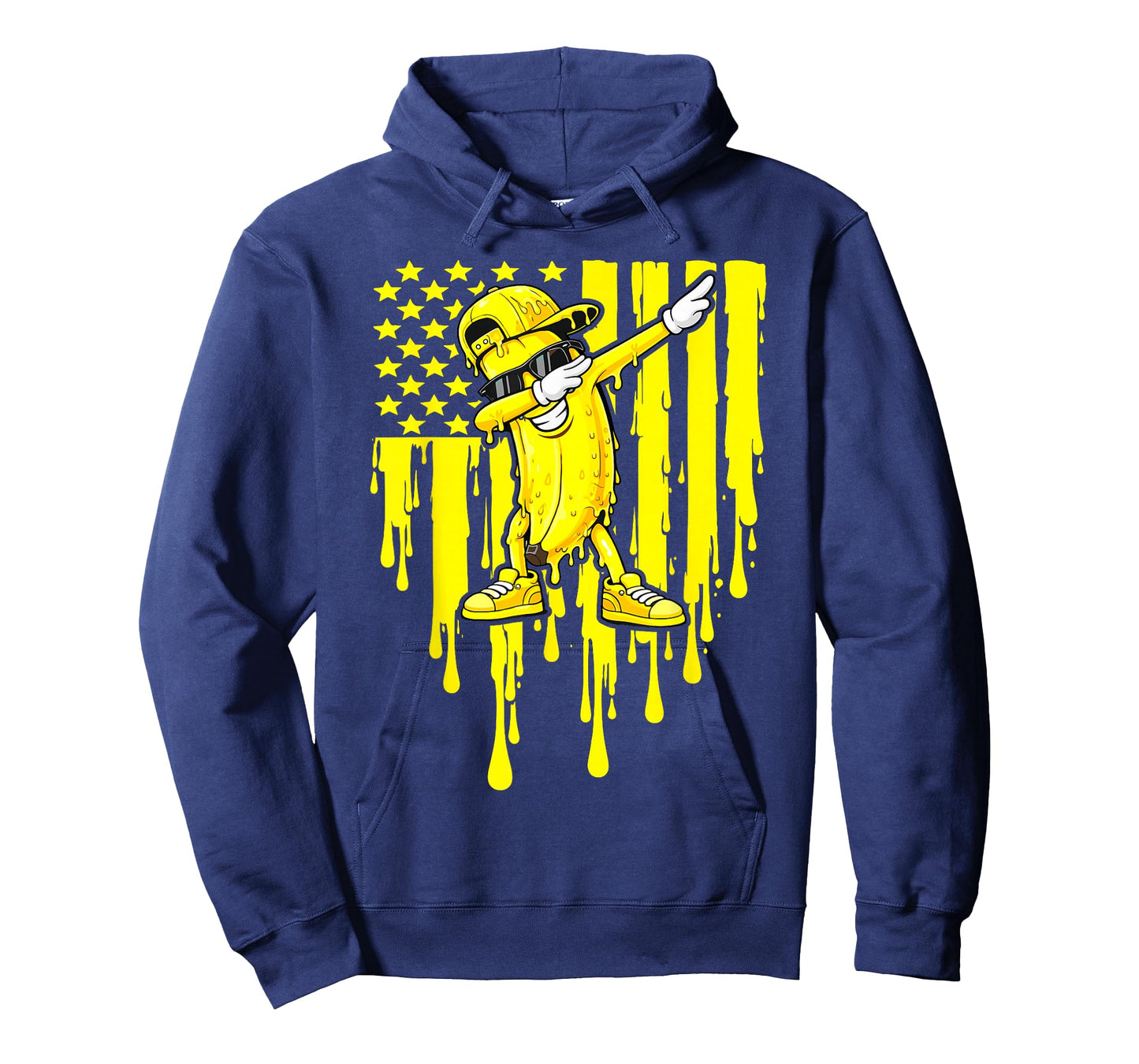 Funny Banana Dab Flag Drip Kids Youth Boys Girls T-Shirt